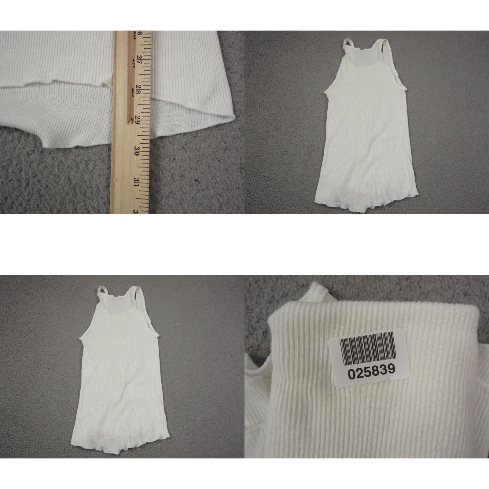 Jockey VINTAGE Jockey Tank Top Mens XL White Ribbed Undershirt Made in USA Size US XL / EU 56 / 4 - 8 Thumbnail