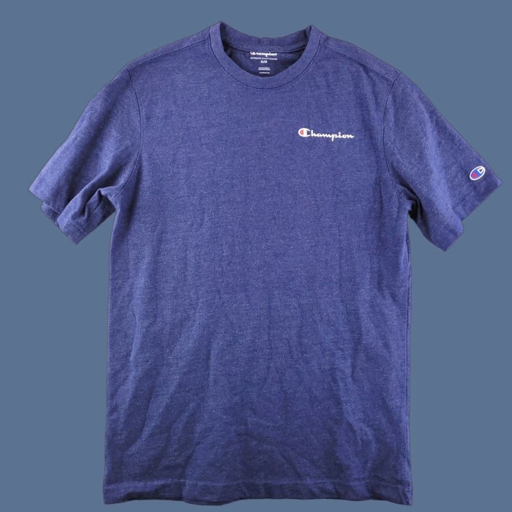 Champion Champion Shirt Mens Medium Blue Short Sleeve Crewneck Logo Size US M / EU 48-50 / 2 - 1 Thumbnail