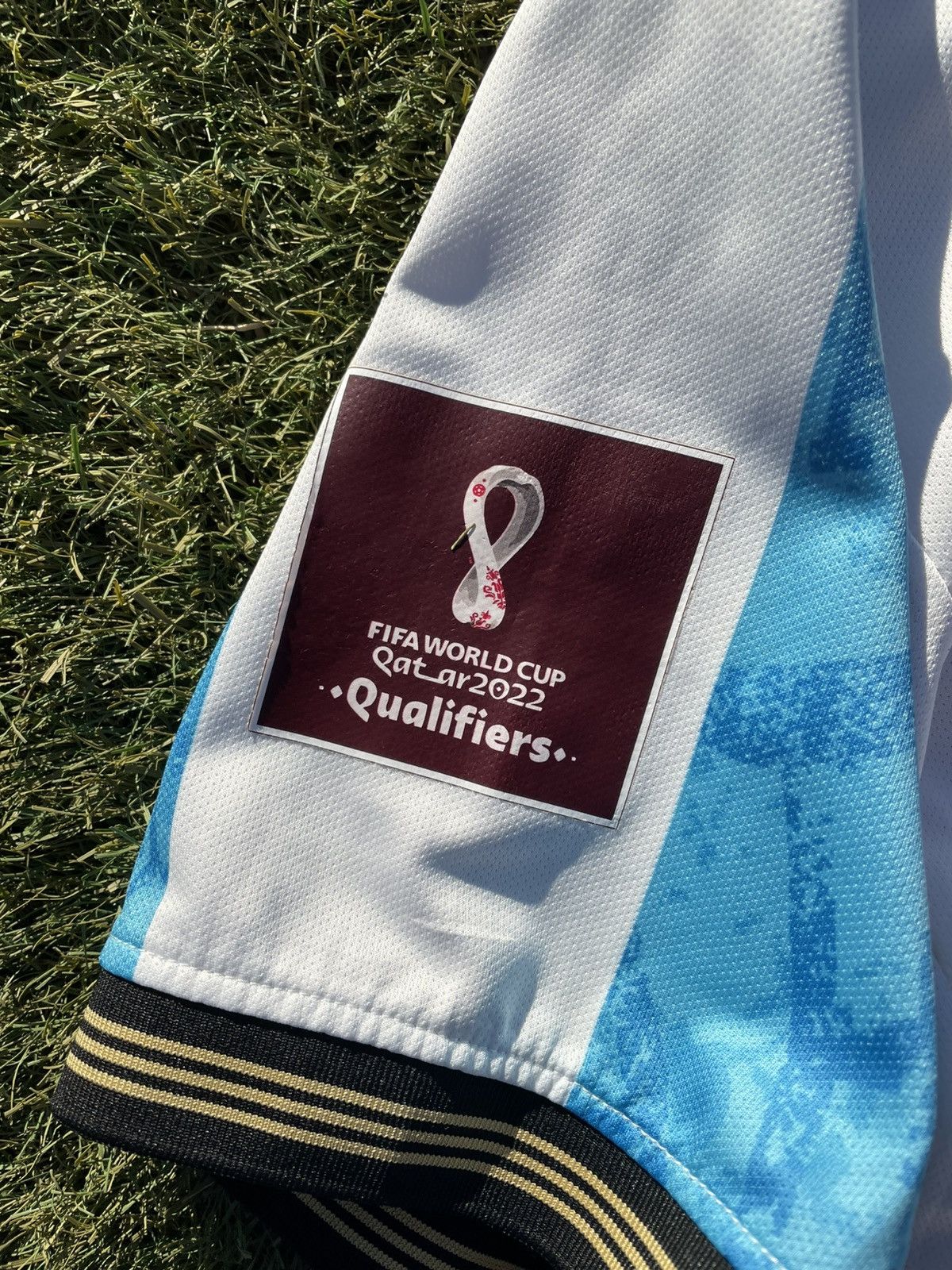 Adidas Adidas Argentina 2022 World Cup Authentic Home Jersey #7 Size US L / EU 52-54 / 3 - 7 Thumbnail