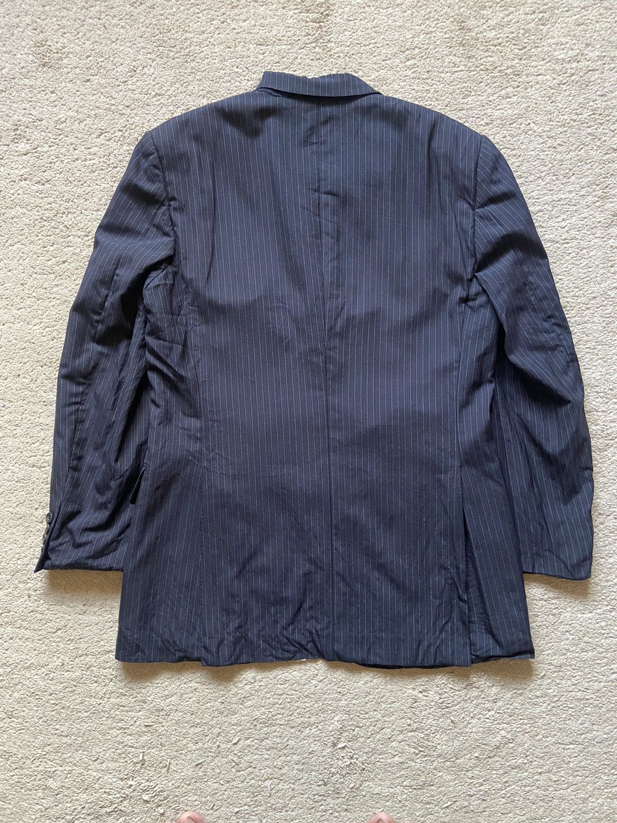 Burberry Vintage Burberry London Stripe 3 Button Blazer Jacket Size 40R - 16 Thumbnail