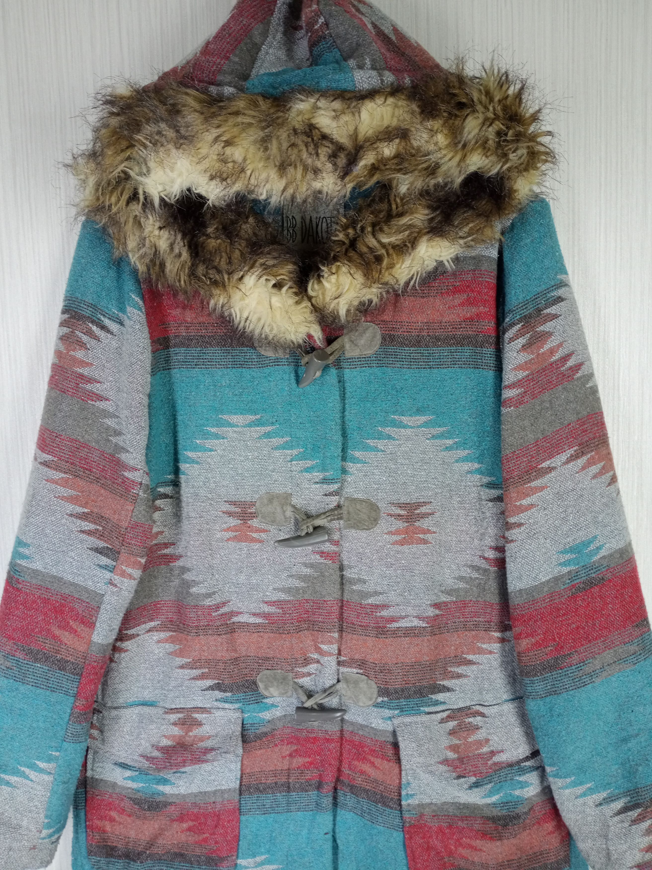 Dakota Grizzly Rare Vintage BB Dakota Navajo Hoodie Long Jacket Size US S / EU 44-46 / 1 - 5 Thumbnail