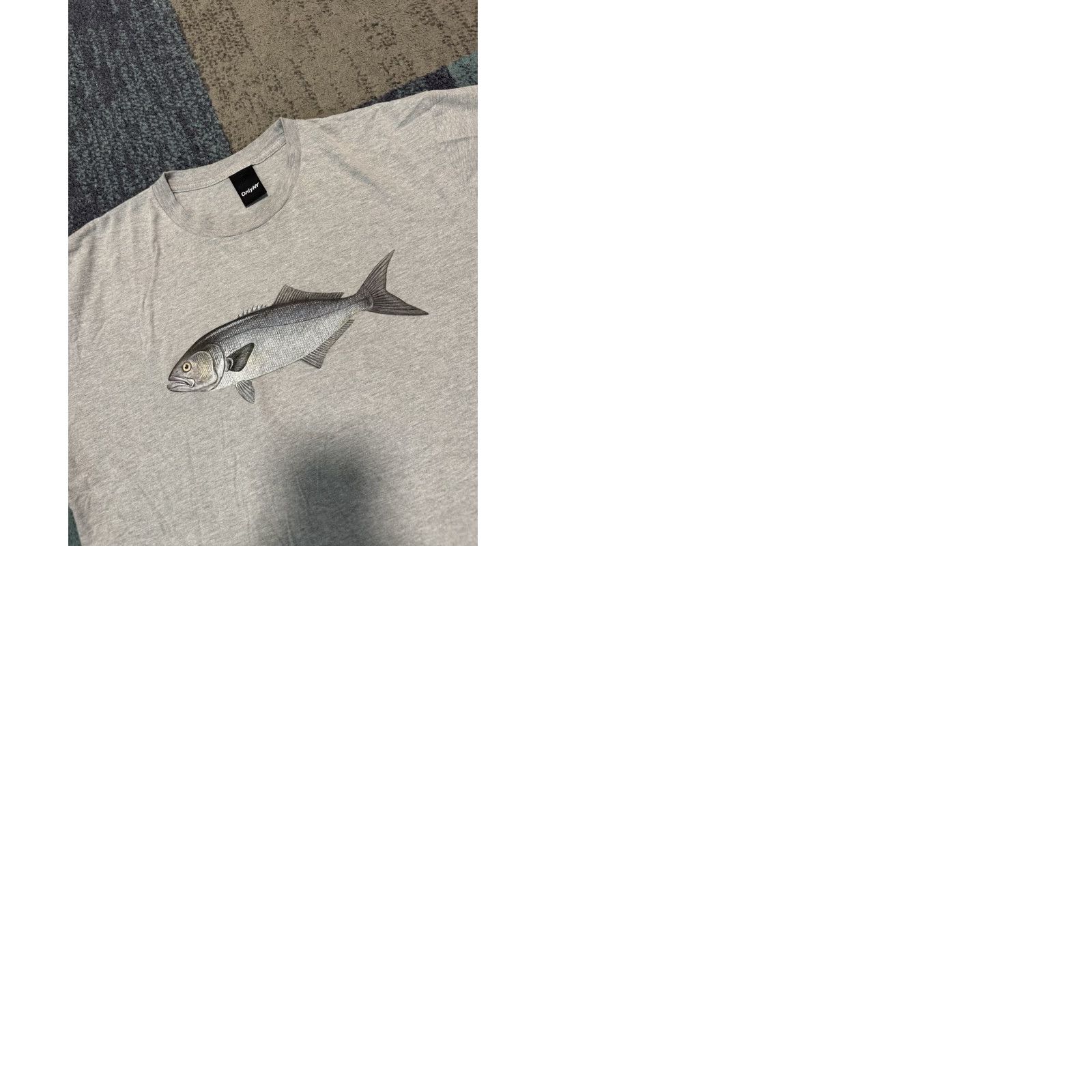 Only NY VINTAGE Only NY Fish T-Shirt Mens Grey Size XL Size US XL / EU 56 / 4 - 10 Thumbnail