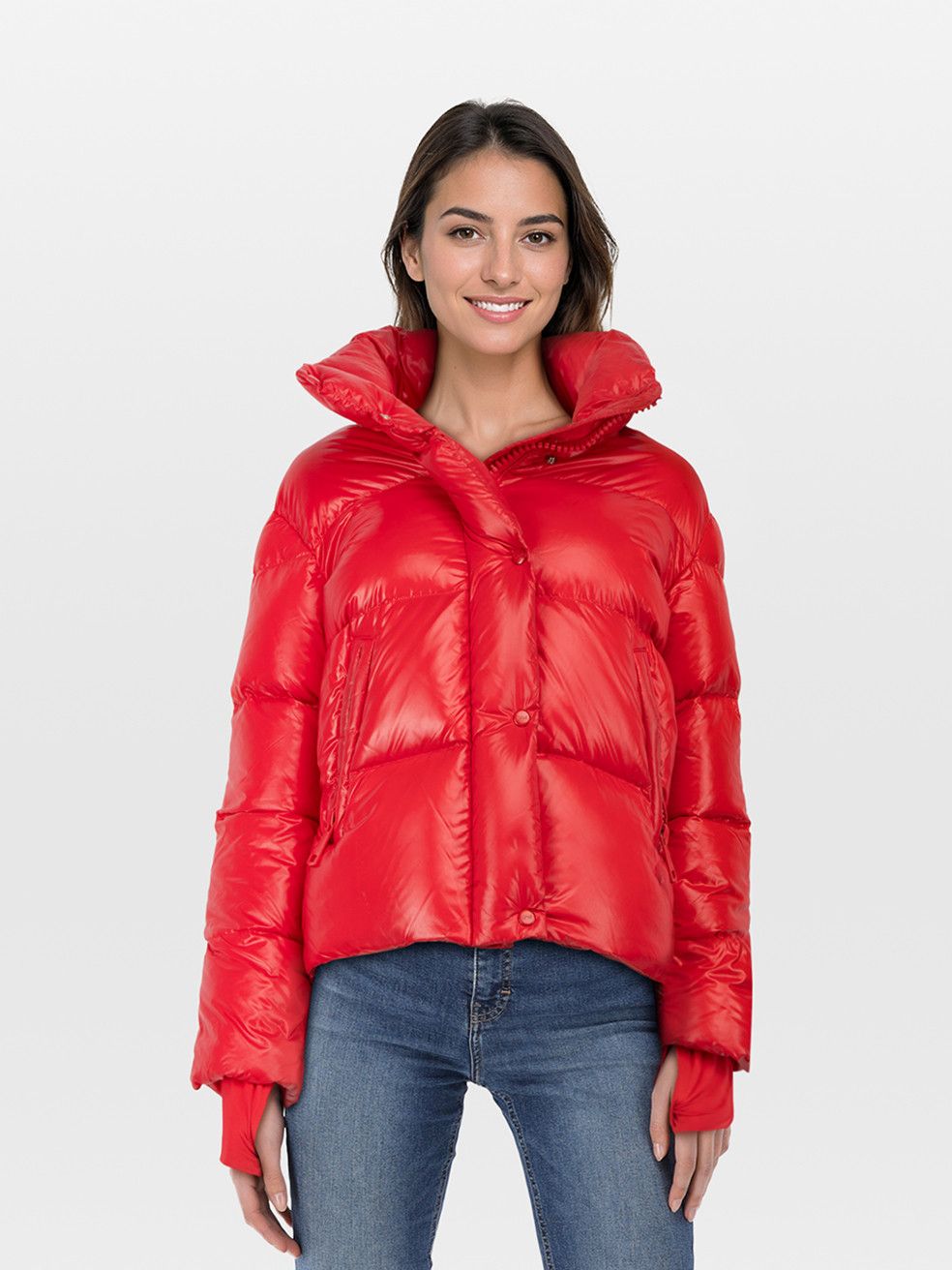 SAM. Red Down Filled Puffer Jacket | Grailed