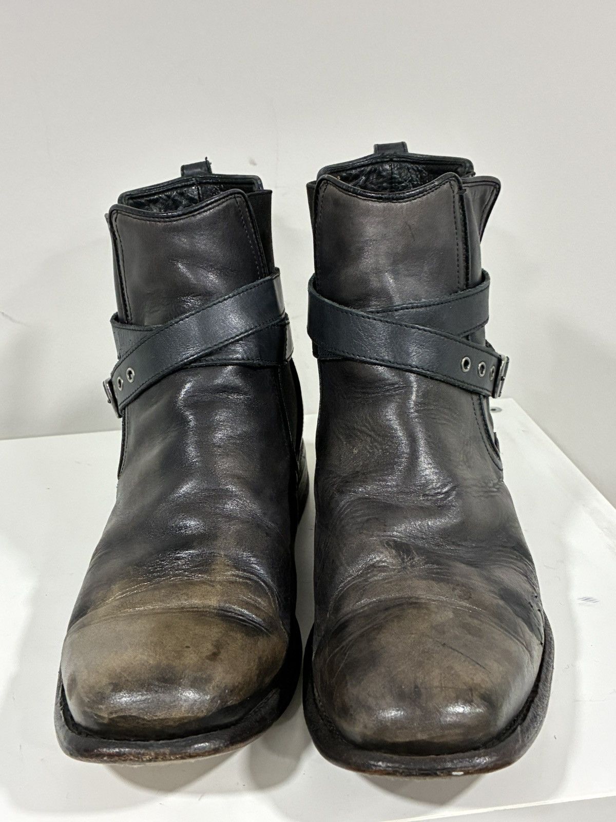 John Varvatos Bowery Buckled Chelsea Boot 10.5 or EU 44.5 Size US 10.5 / EU 43-44 - 8 Thumbnail