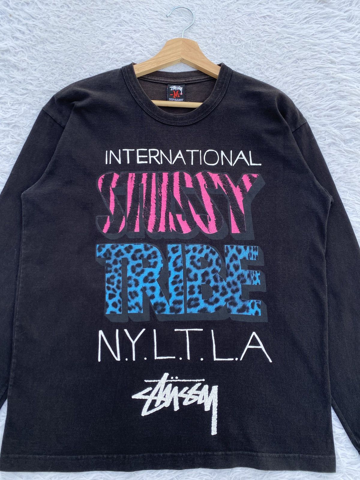 Stussy Rare Vintage Stussy International Tribe Longsleeve Tshirt Size US M / EU 48-50 / 2 - 7 Thumbnail