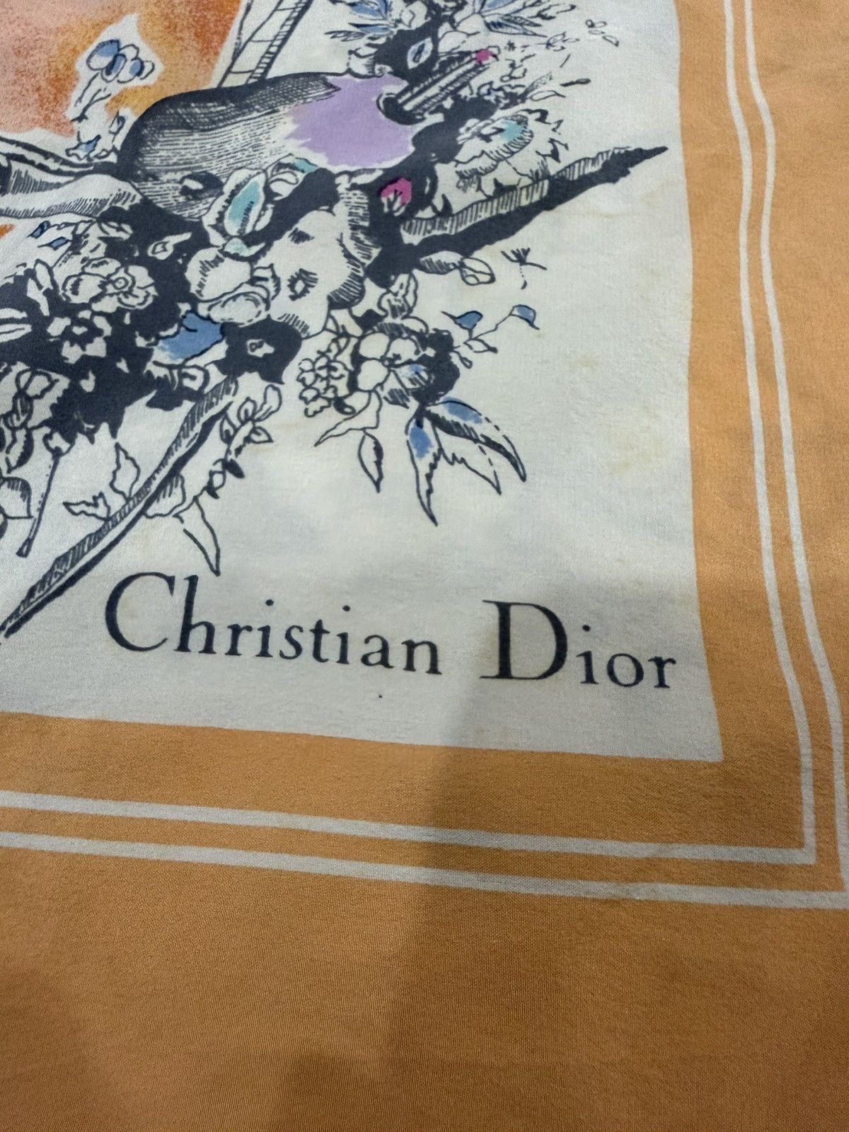 Christian Dior Monsieur × Dior Christian Dior CD Art Silk Scarf 34" Size ONE SIZE - 3 Thumbnail