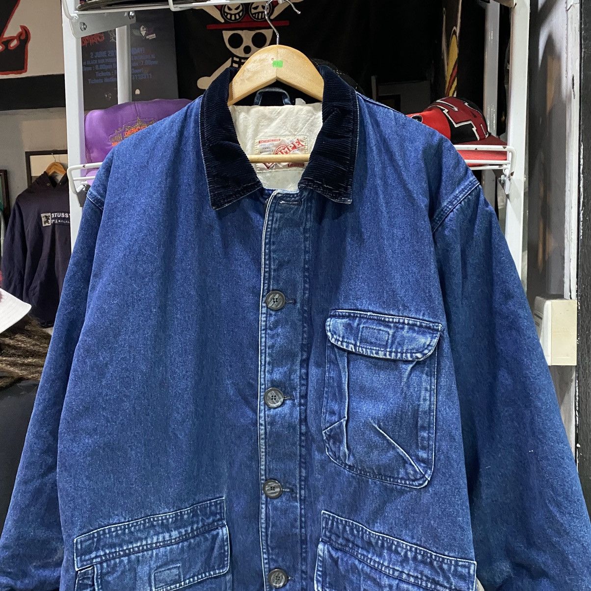 Vintage Vintage Crampe denim chore jacket LIKE NEW‼️ Size US XL / EU 56 / 4 - 4 Thumbnail