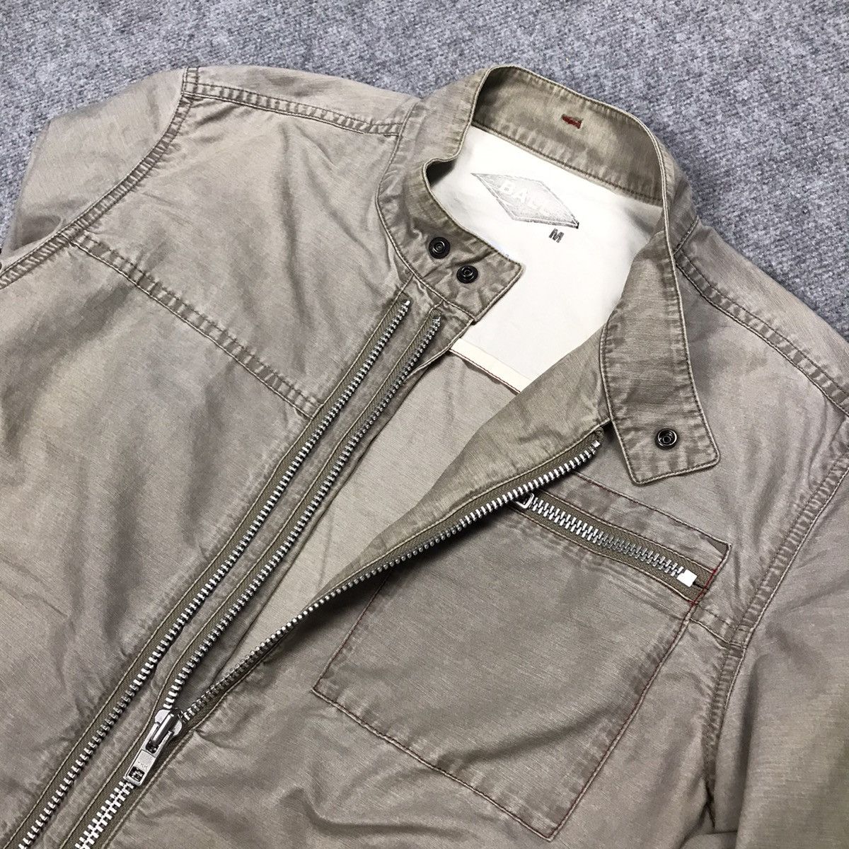 Japanese Brand BALL BIKER STYLE JACKET DOUBLE ZIPPER JACKET Size US M / EU 48-50 / 2 - 11 Thumbnail