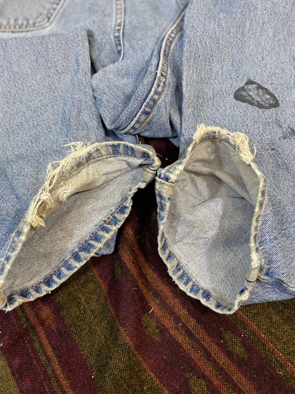 Levi's vintage levis 545 orange tab stained distressed denim Size US 41 - 6 Thumbnail