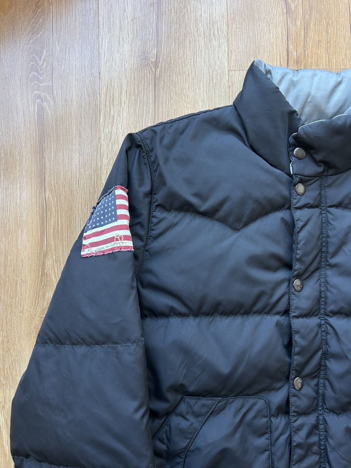 Ralph Lauren Denim & Supply Ralph Lauren USA Flag Down Puffer Jacket Size US XL / EU 56 / 4 - 4 Thumbnail