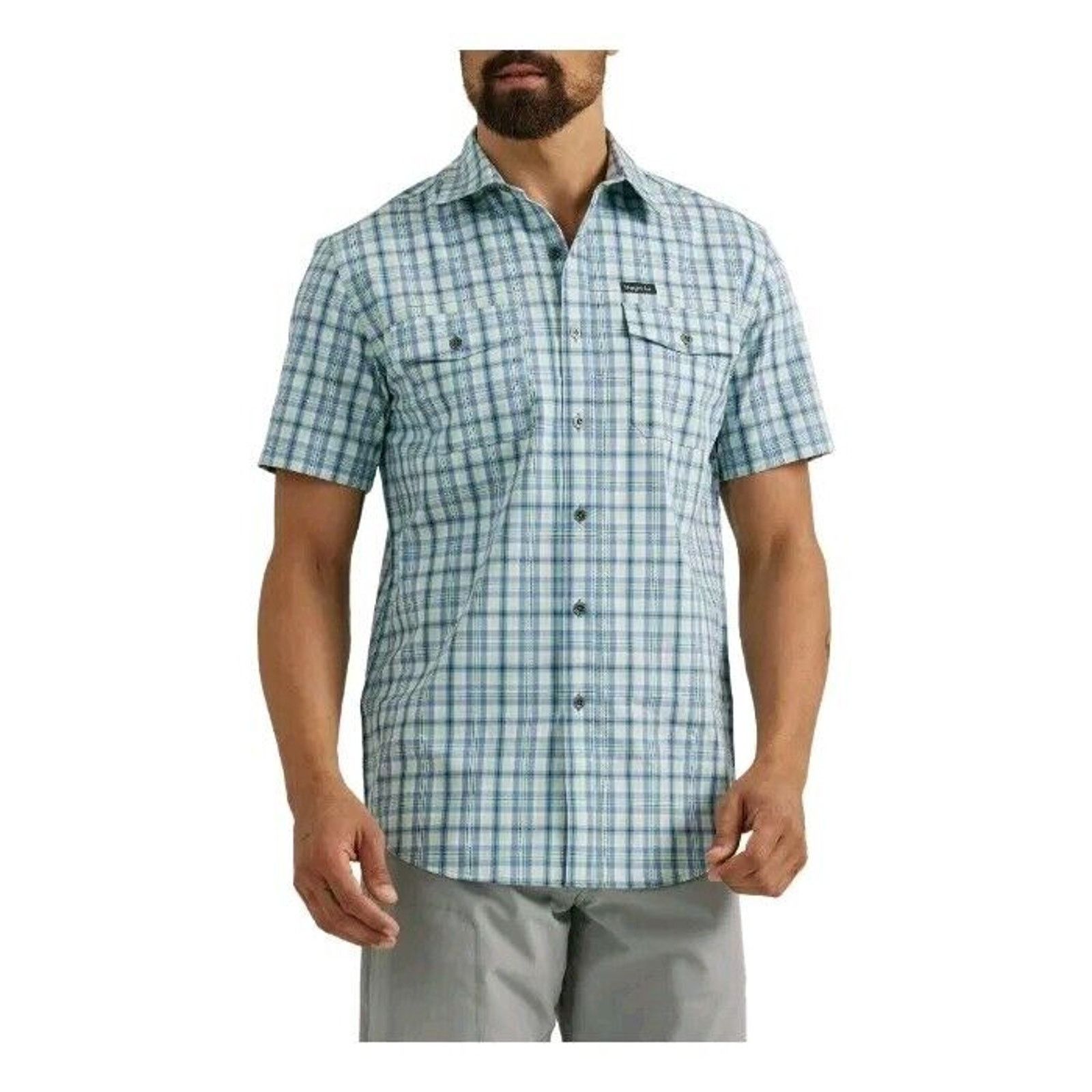 Wrangler Wrangler Utility Shirt Men's 2XL Plaid Regular Fit UPF 30 Size US XXL / EU 58 / 5 - 1 Thumbnail