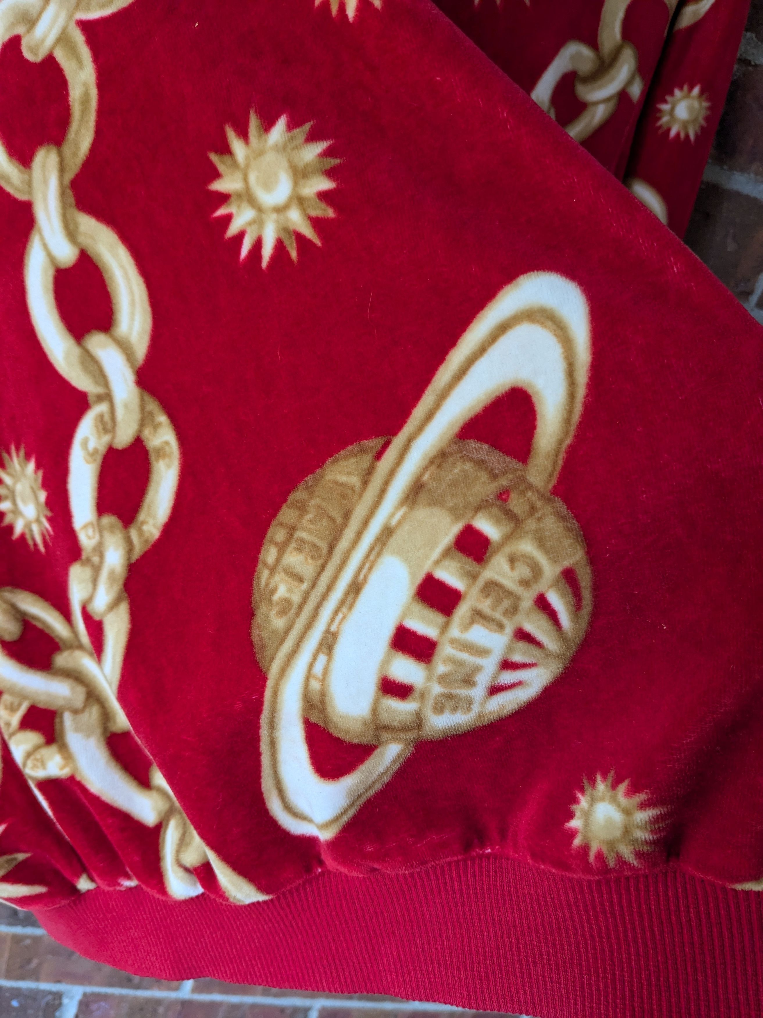 Celine Red Celine orb and chain sweater Size M / US 6-8 / IT 42-44 - 6 Thumbnail