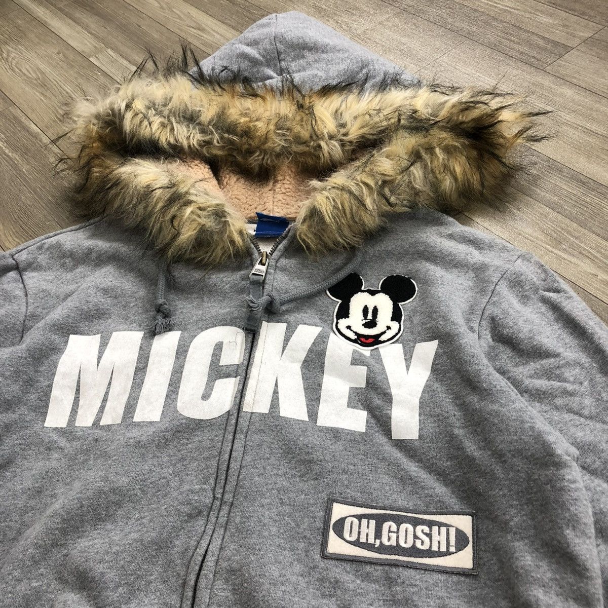 If Six Was Nine 2000s Hole Haus Mickey Disney LGB GOA Sherpa Fur Jacket Y2K Size US M / EU 48-50 / 2 - 3 Thumbnail