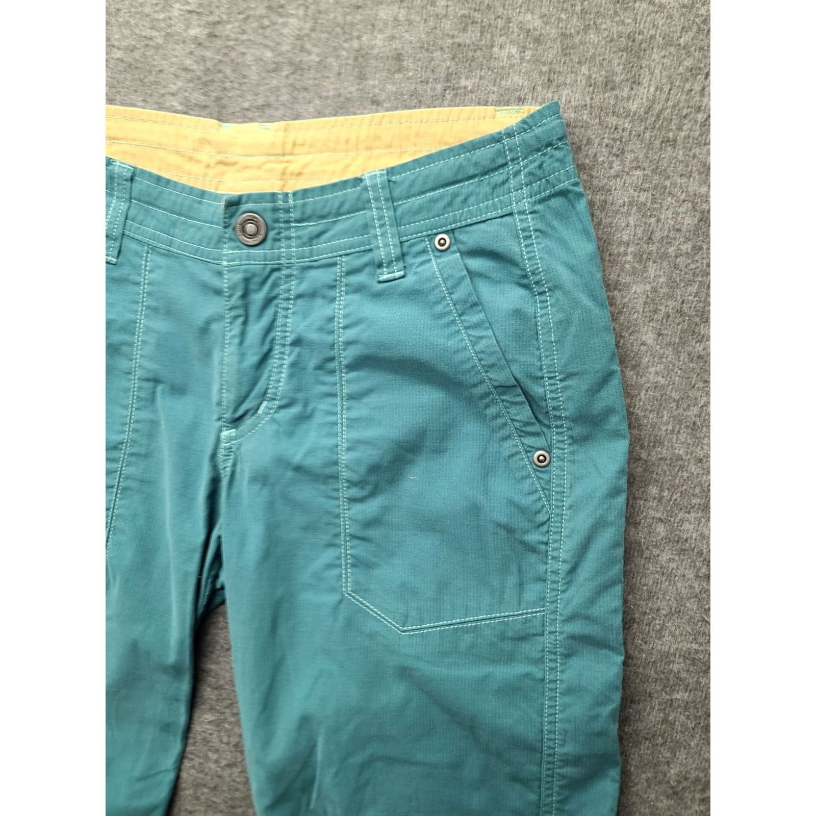 Vintage Kuhl Capri Pants Womens 4x20 Trekr Kapri Regular Fit Outdoors Hiking Stretch Capris Blue 20 in Inseam Ladies Shoes? Size 27" / US 4 / IT 40 - 6 Thumbnail