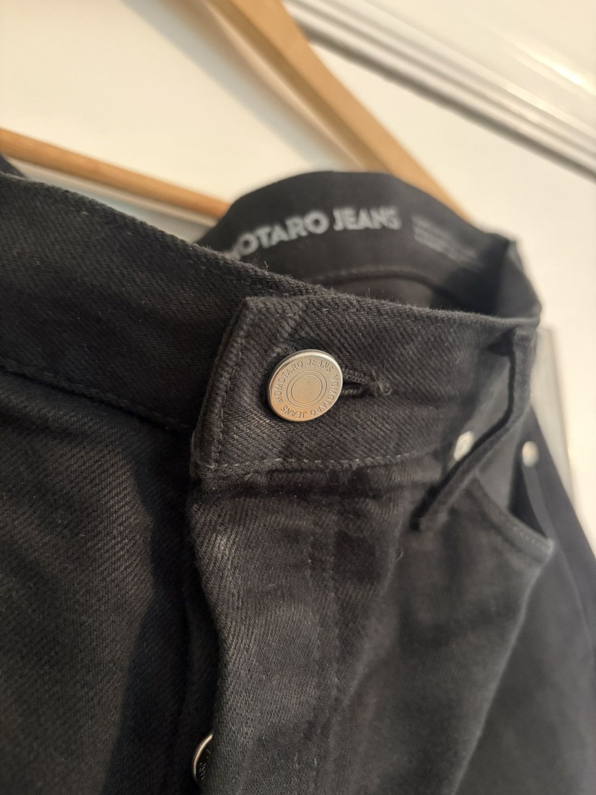 Momotaro Jeans Momotaro Wide Fit Black Button Fly Jeans - 36 Size US 36 / EU 52 - 2 Thumbnail