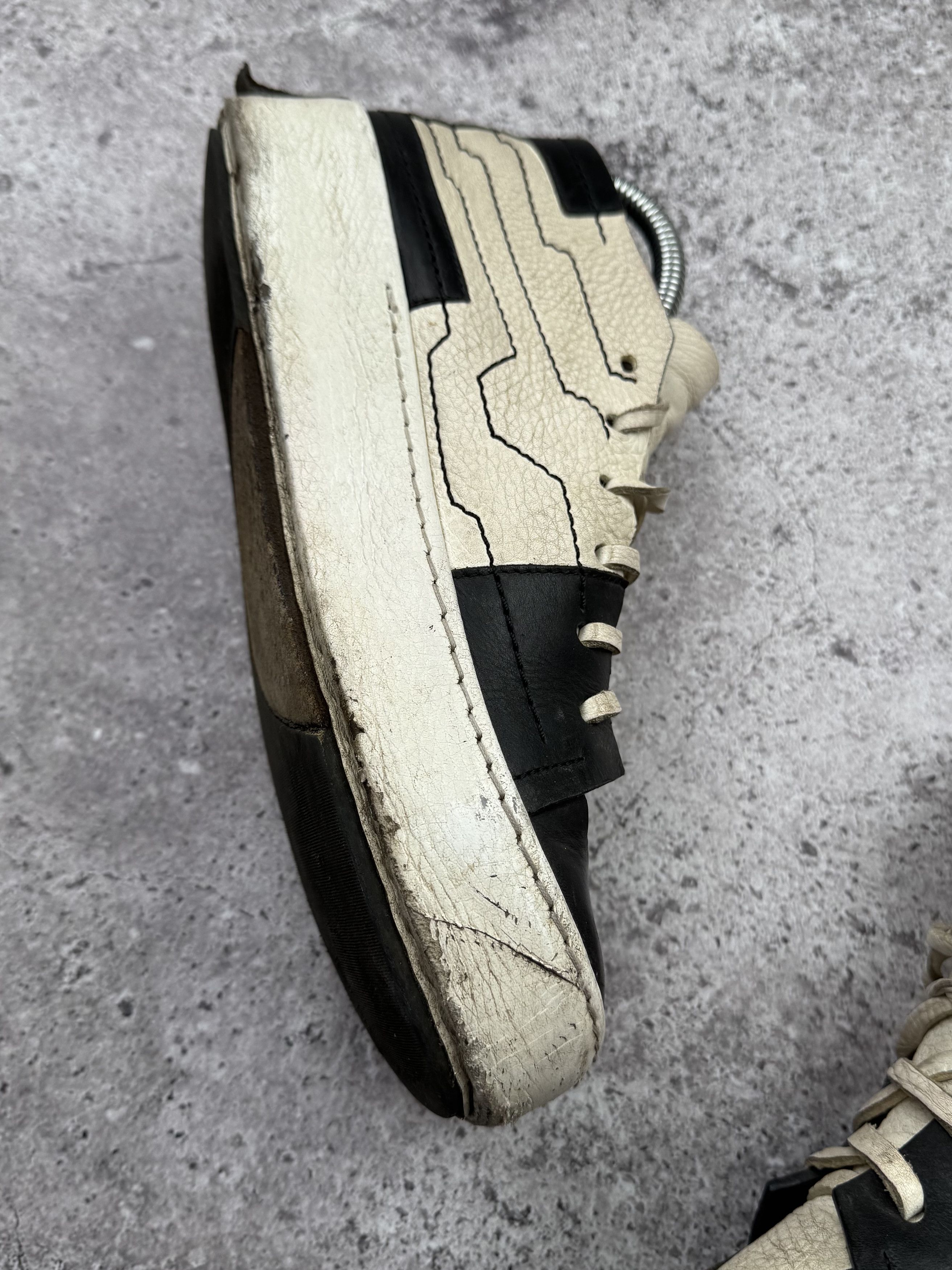 Japanese Brand Artselab Vintage Leather Oversized Boots C630(V351) Size US 9 / IT 39 - 5 Thumbnail