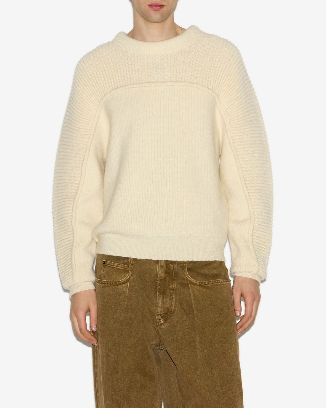 Isabel Marant Alcolin ribbed wool sweater green/khaki Size US M / EU 48-50 / 2 - 8 Thumbnail