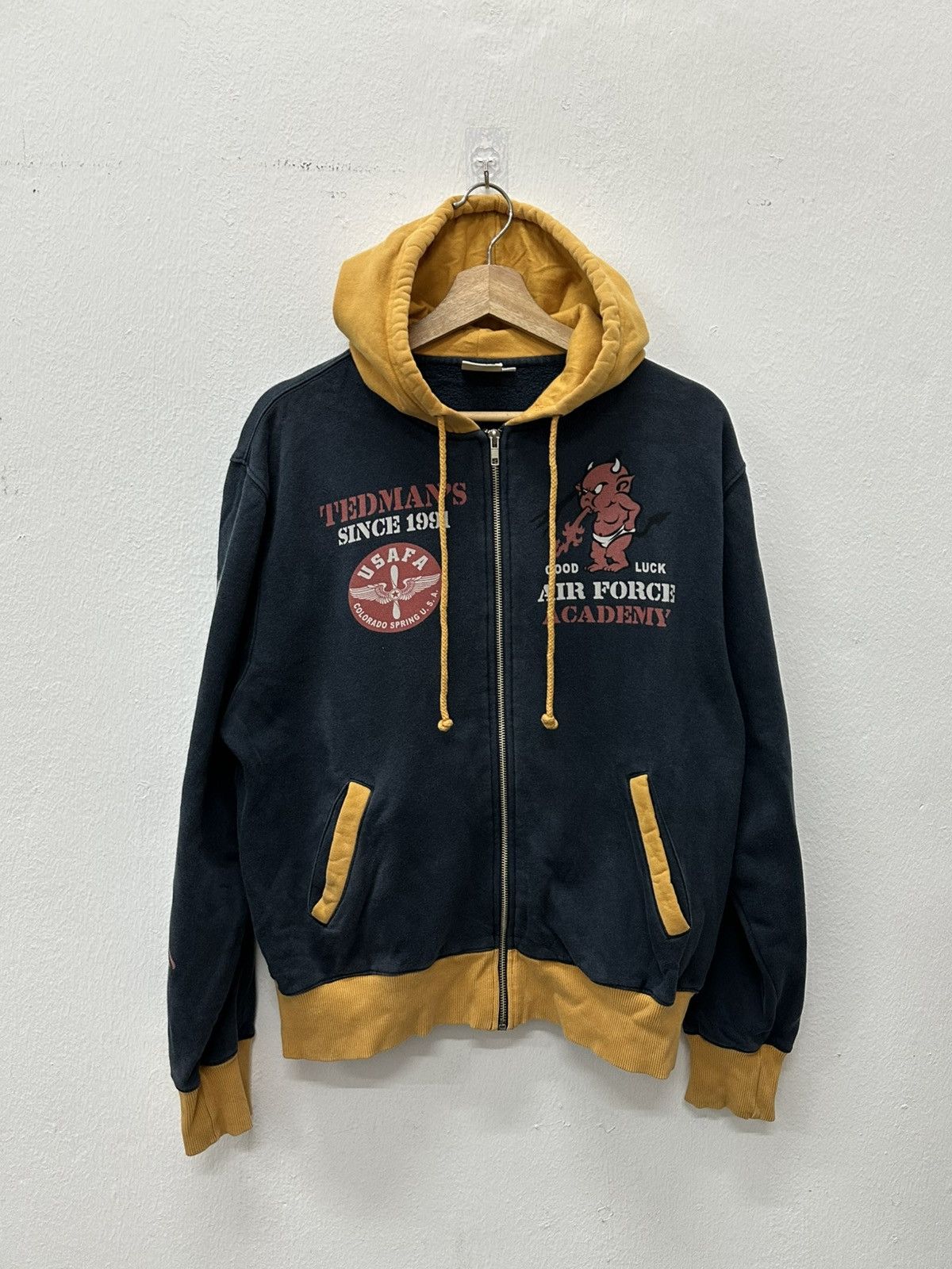Tedman TedMan Ted Company Fightin Devils US Air Force Zipper Hoodie Size US L / EU 52-54 / 3 - 4 Thumbnail