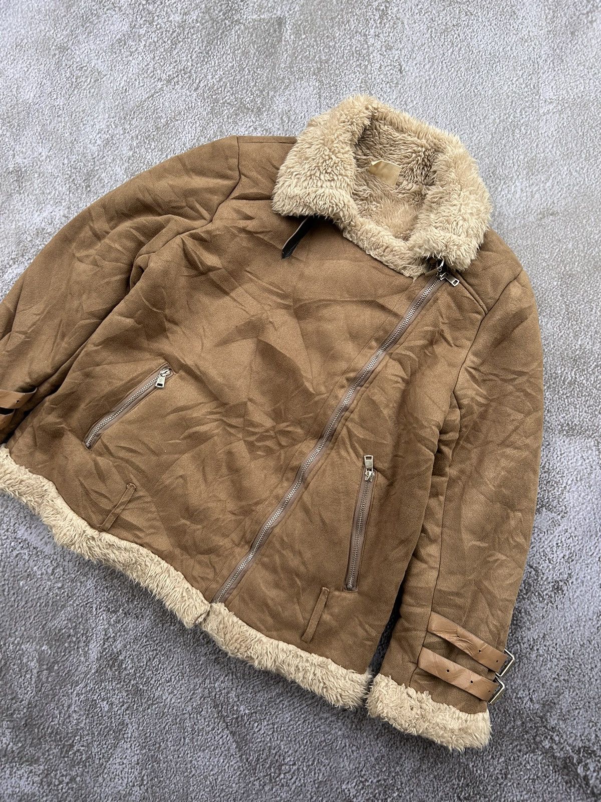 If Six Was Nine × Japanese Brand × Le Grande Bleu (L.G.B.) 💸BINDINGOFFER💸Faux fur assymetrical zipp style Ifsixwasnine Size US L / EU 52-54 / 3 - 3 Thumbnail