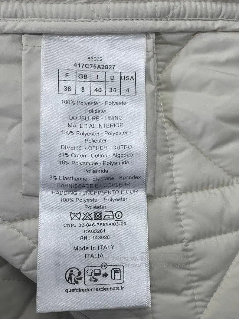 Dior Dior White diamond checkered navy collar down vest Size XS / US 0-2 / IT 36-38 - 5 Thumbnail