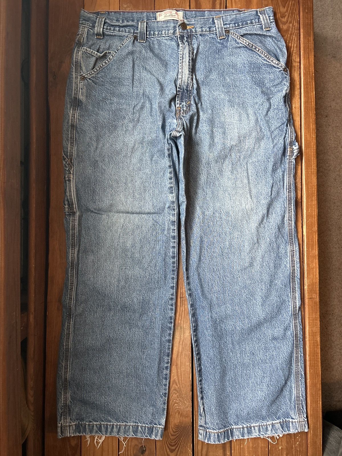 Levi's × Vintage Vintage Y2K Levi’s Baggy Carpenter Blue Jeans Size US 36 / EU 52 - 2 Thumbnail