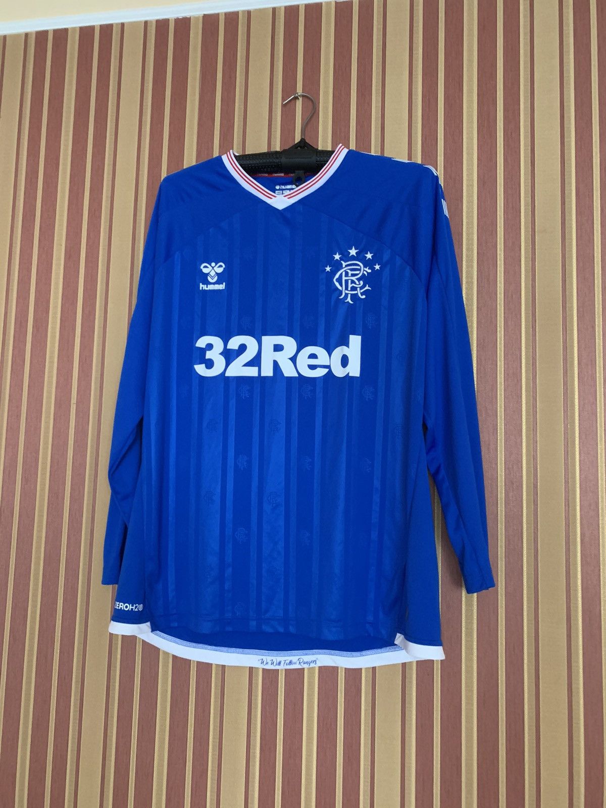 Hummel Rangers FC 2019 2020 Home Football Shirt Soccer Jersey Top Size US XXL / EU 58 / 5 - 2 Thumbnail