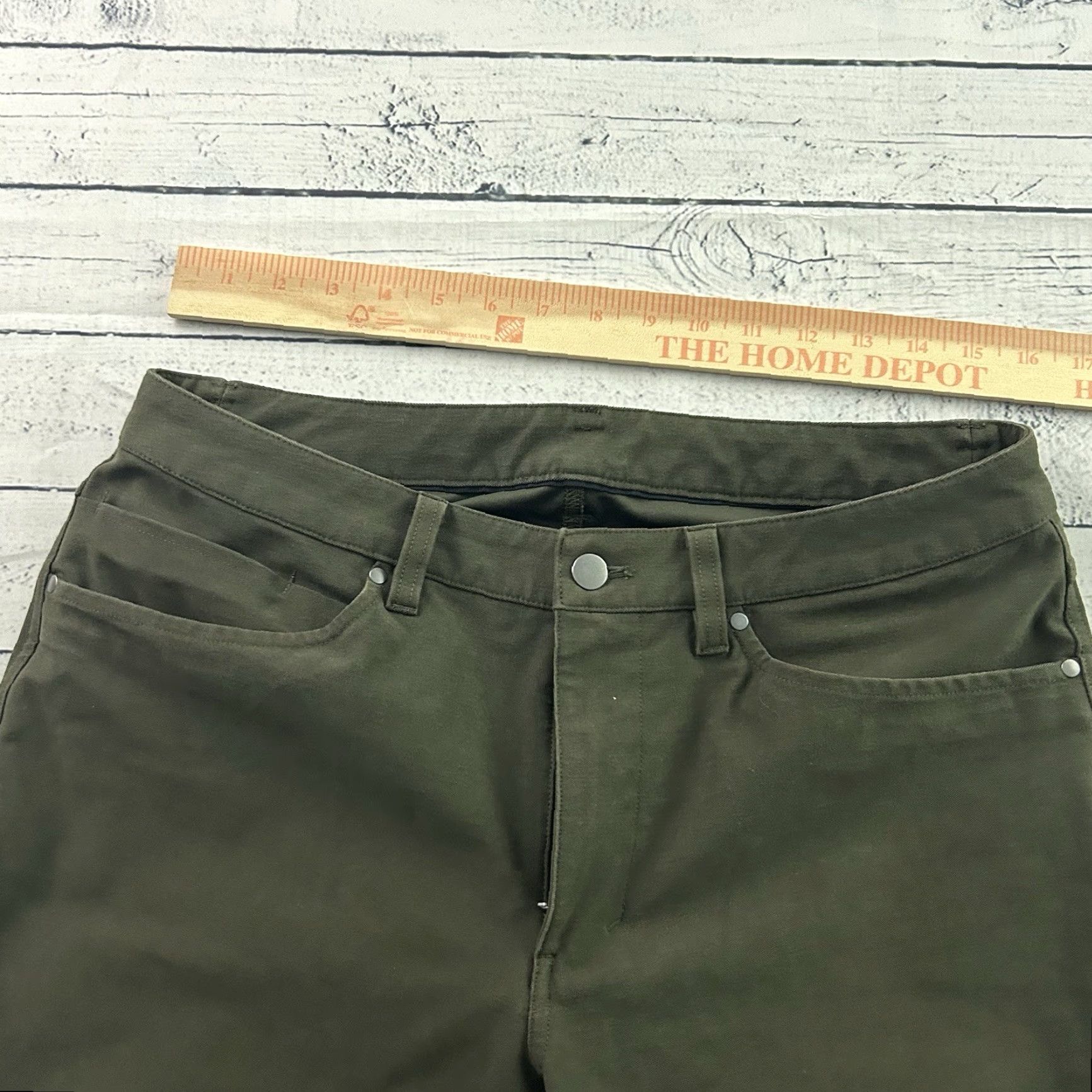 Lululemon Lululemon Men's Slim-Fit 5-Pocket Pant Utilitech Green 32x32 Chino Vintage No Size US 32 / EU 48 - 2 Thumbnail