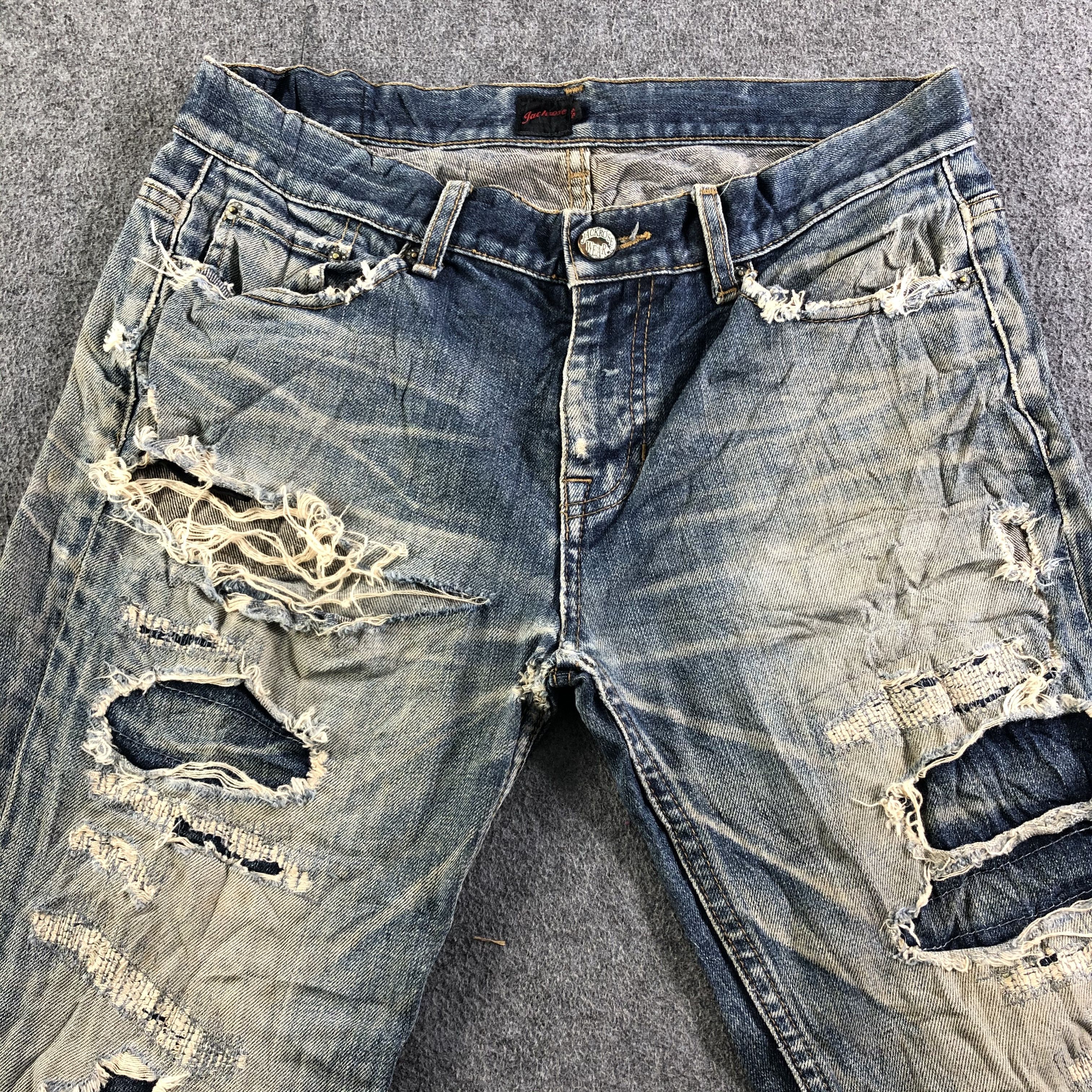 JACKROSE Vintage Jack Rose Wear Jeans-J3746 Size US 33 - 3 Thumbnail