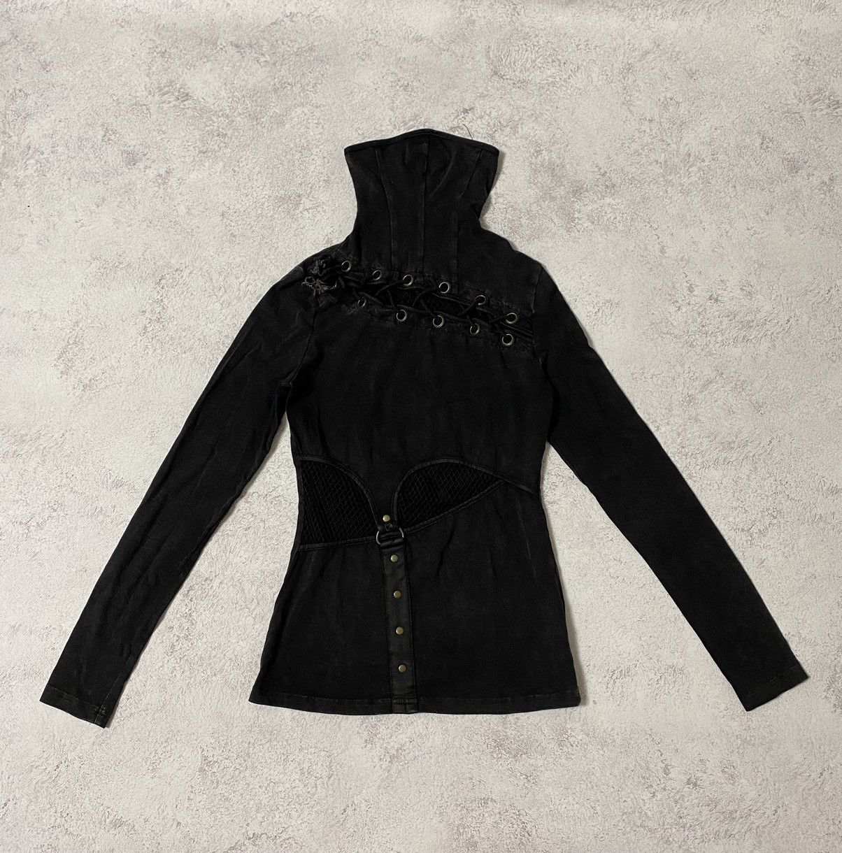 Japanese Brand Women’s Avant Garde Punk Rave Top Size XS-S Size XS / US 0-2 / IT 36-38 - 4 Thumbnail