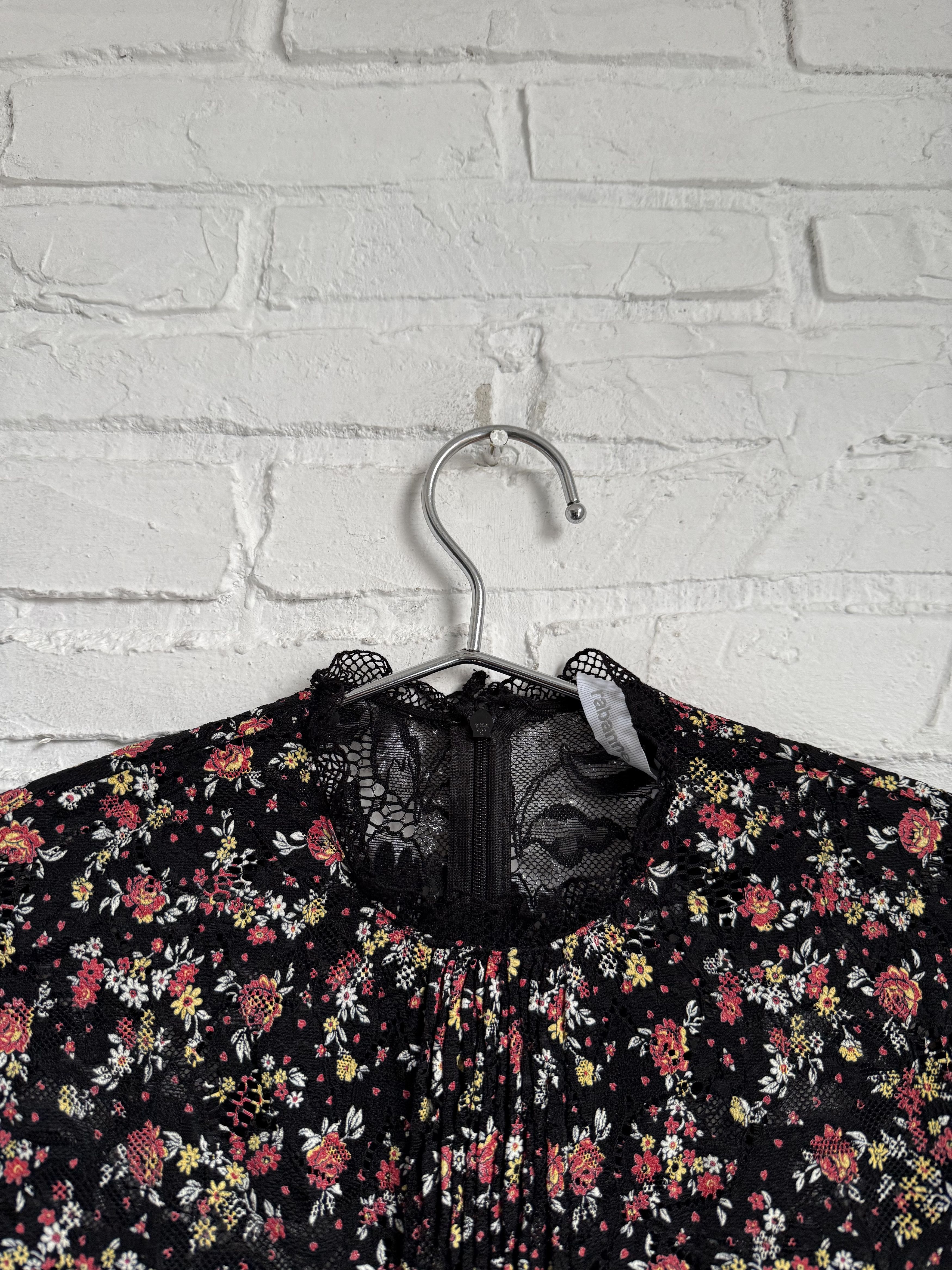 Paco Rabanne Rabanne Floral Lace Top & Skirt Set Black Size XS / US 0-2 / IT 36-38 - 12 Thumbnail