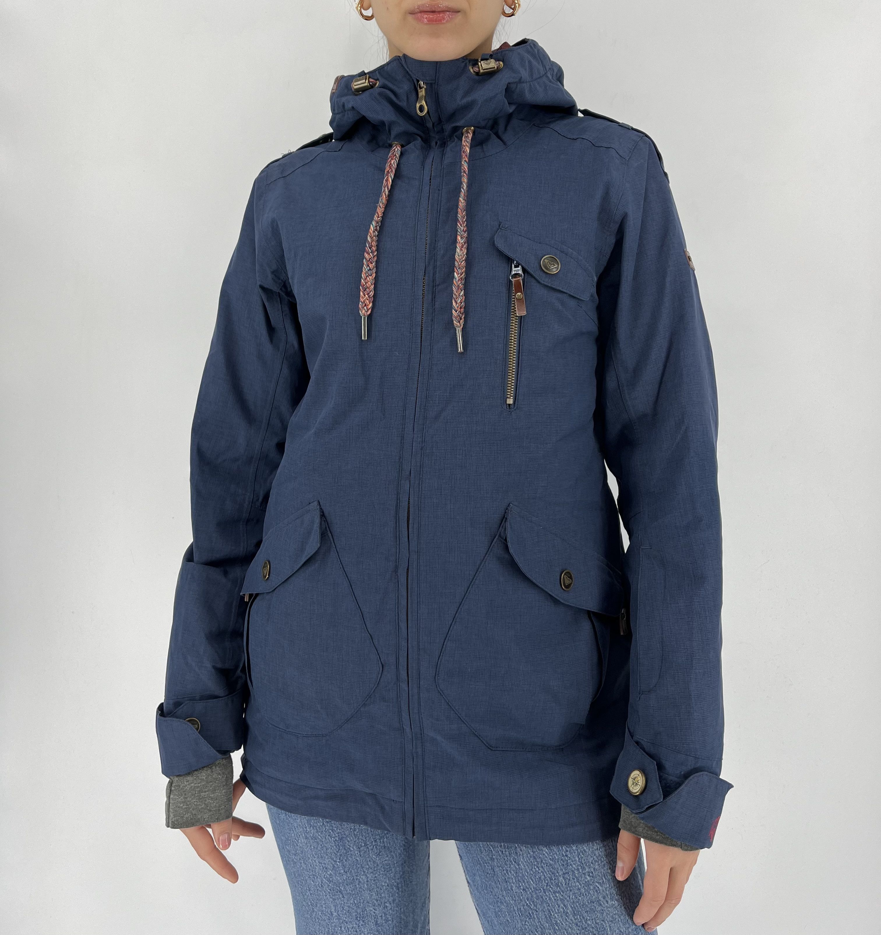 Quiksilver × Vintage Vintage 90s Roxy Quicksilver Jacket pull over ski jacket Size XS / US 0-2 / IT 36-38 - 3 Thumbnail
