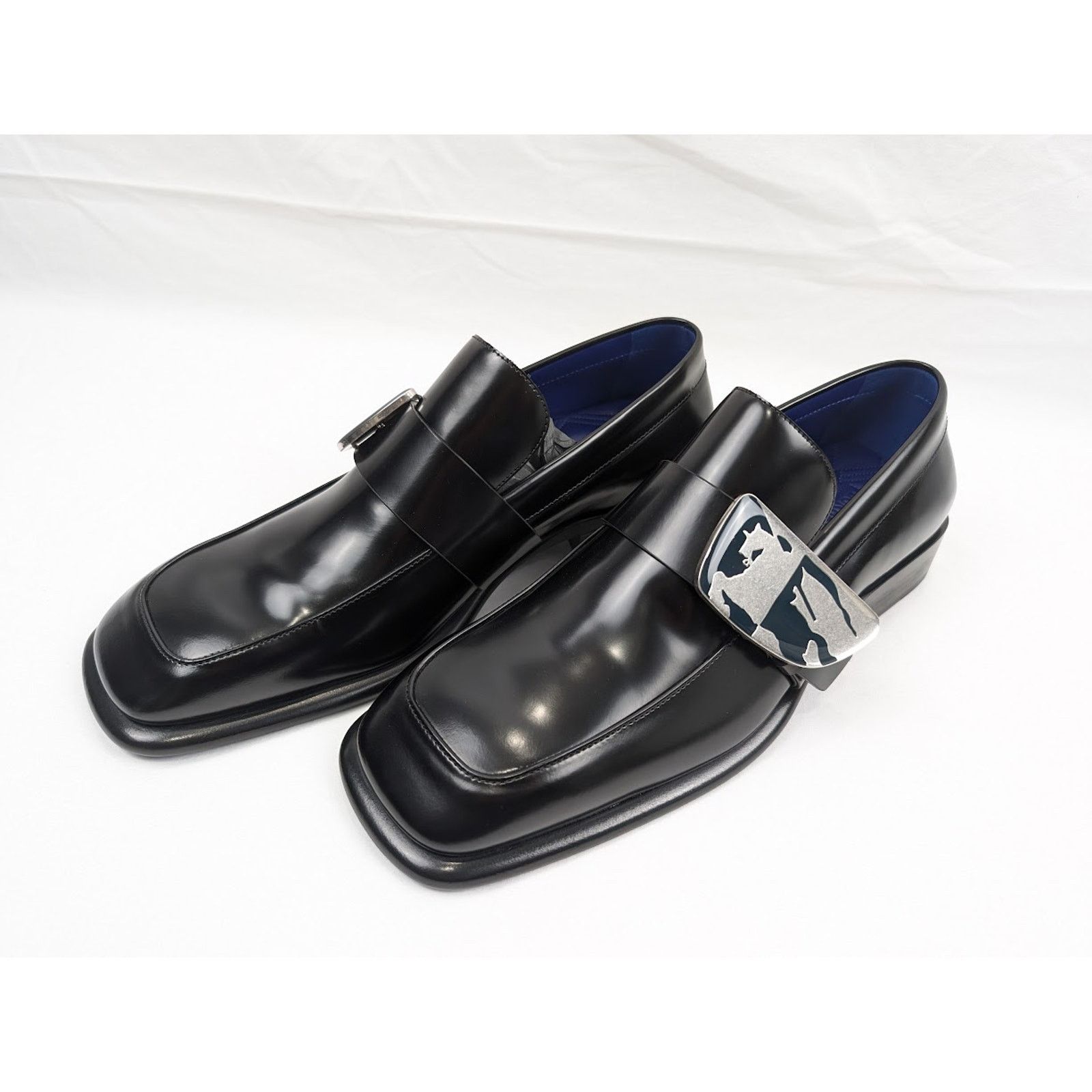 Burberry o1rshd1 Leather Loafers Shoes in Black Size US 12.5 / EU 45-46 - 17 Thumbnail