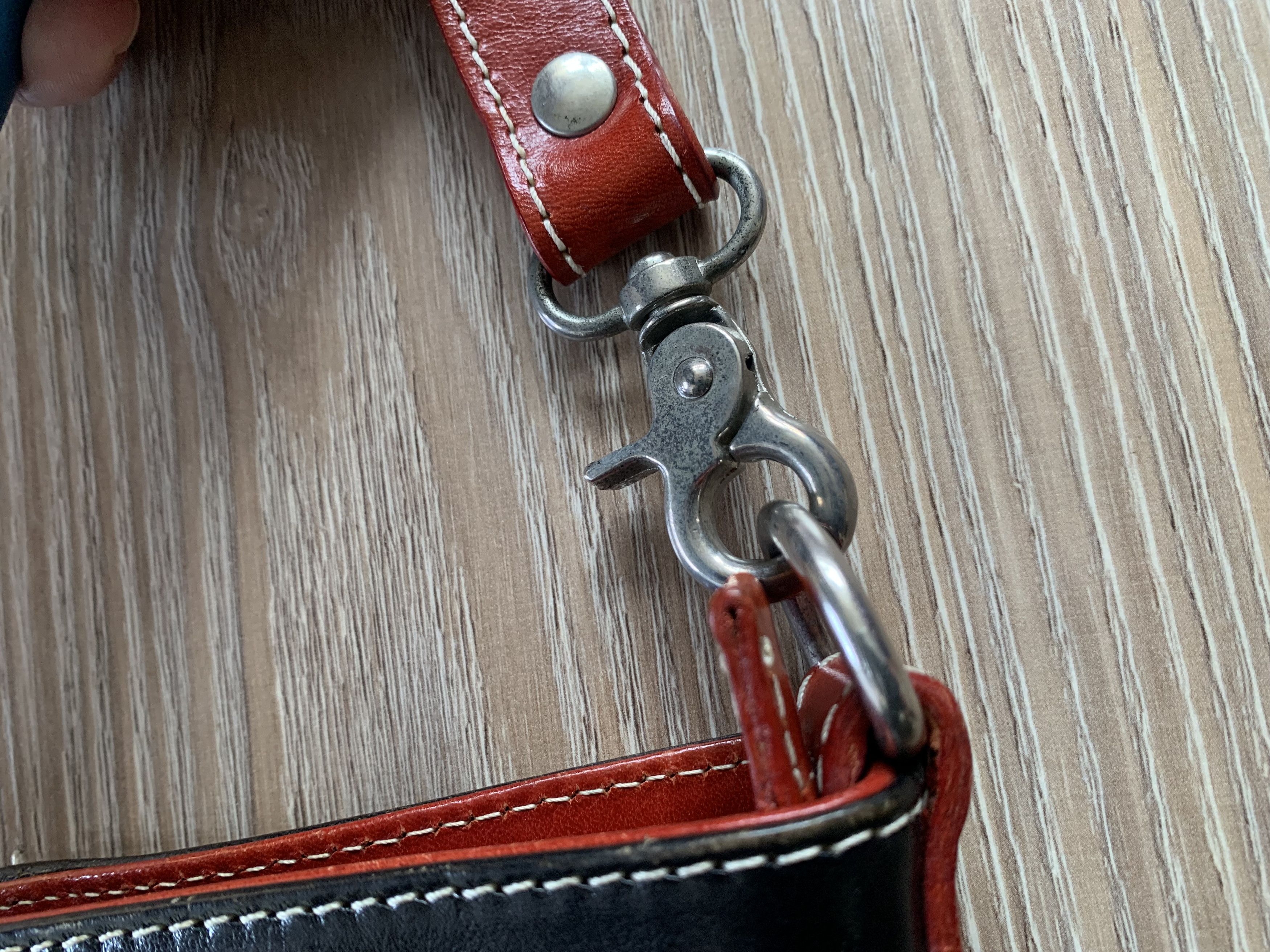 Firenze Rare Firenze Barberini Leather Messenger CrossBody Bag Size ONE SIZE - 8 Thumbnail