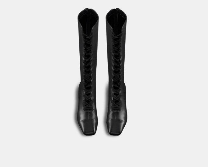 Dior o1w1db11124 Naughtily-D Wedge Boots in Black Size US 12 / IT 42 - 3 Thumbnail