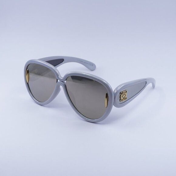 Loewe Loewe LW40132I 24C Sunglasses Grey Aviator Frame Size ONE SIZE - 1 Thumbnail