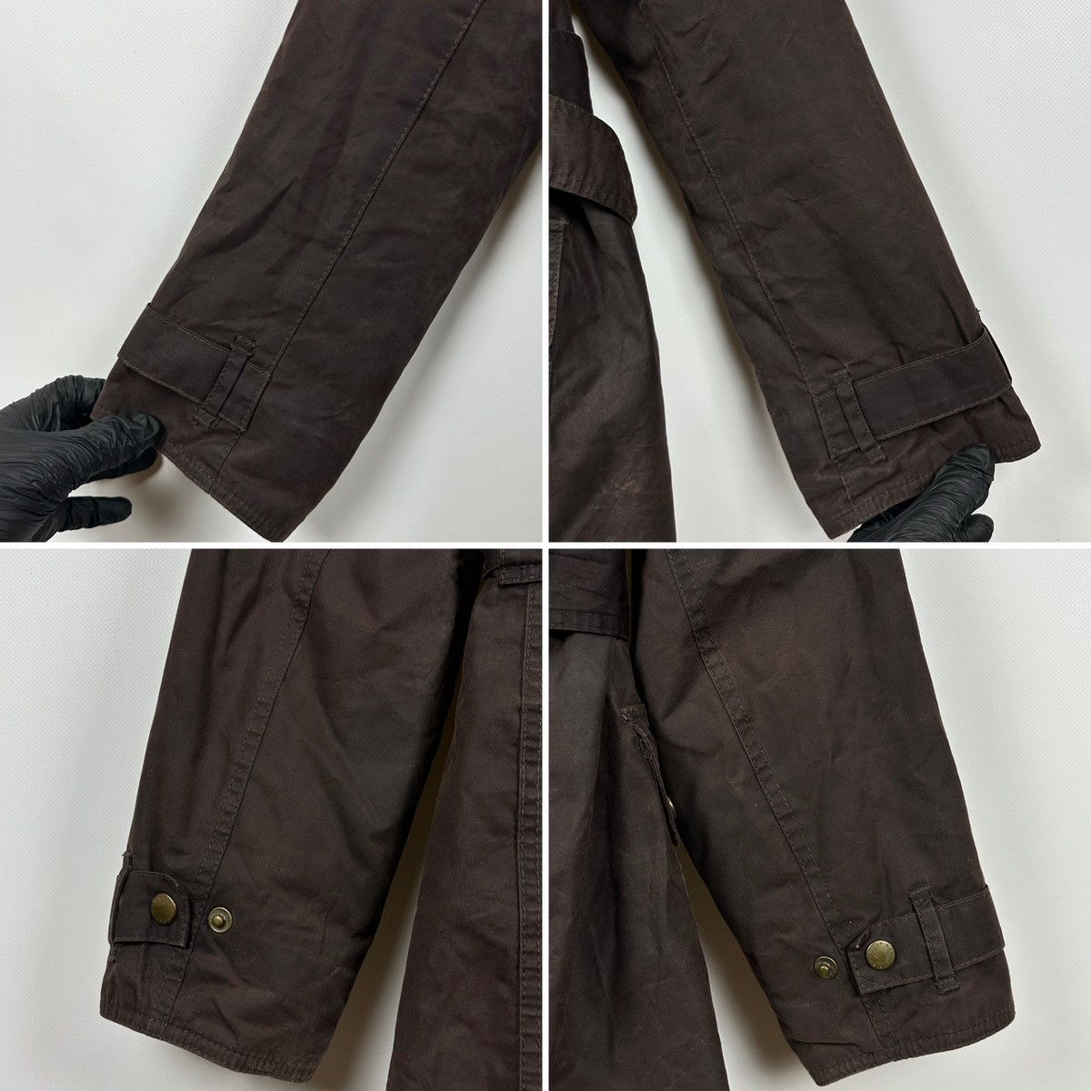 Barbour Barbour Brown Bird Art Bower Belted Waxed Coat Jacket Size L / US 10 / IT 46 - 15 Thumbnail