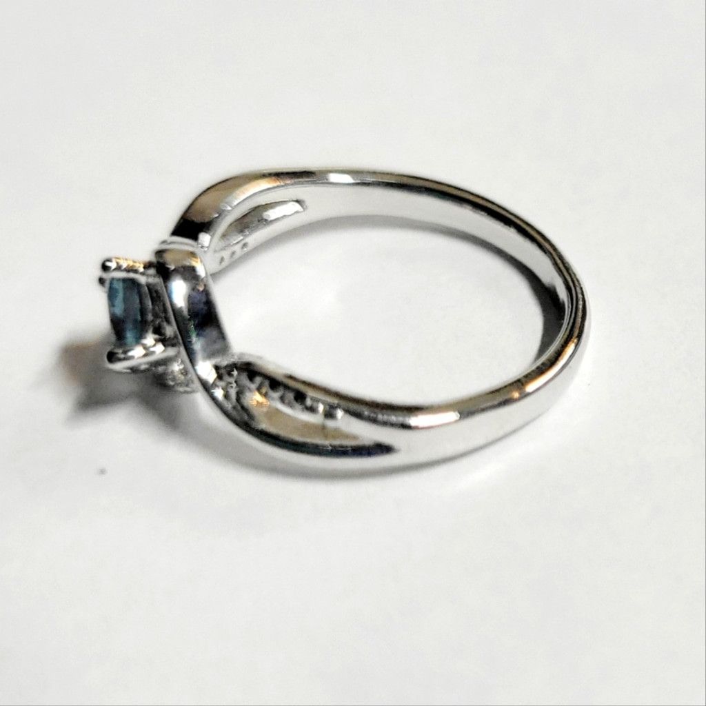 The Unbranded Brand Blue cubic zirconia ring with accents size 7 Size ONE SIZE - 3 Thumbnail