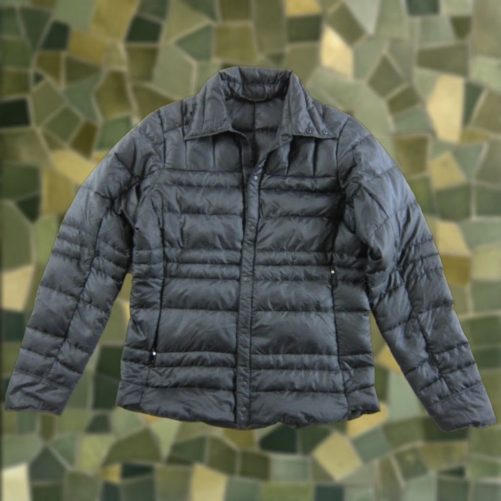 Vintage Nau Black 100% Goose Down Collar Snap Button Quilted Warm Puffer Jacket Men S Size US S / EU 44-46 / 1 - 1 Thumbnail