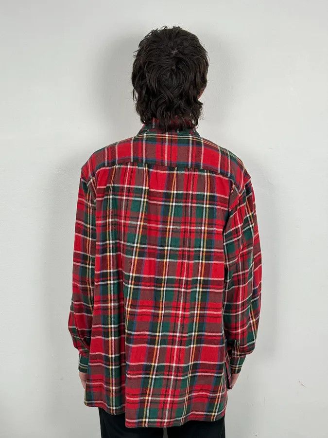 Emporio Armani 1990s Emporio Armani Red & Green Checkered Shirt Size US M / EU 48-50 / 2 - 2 Thumbnail