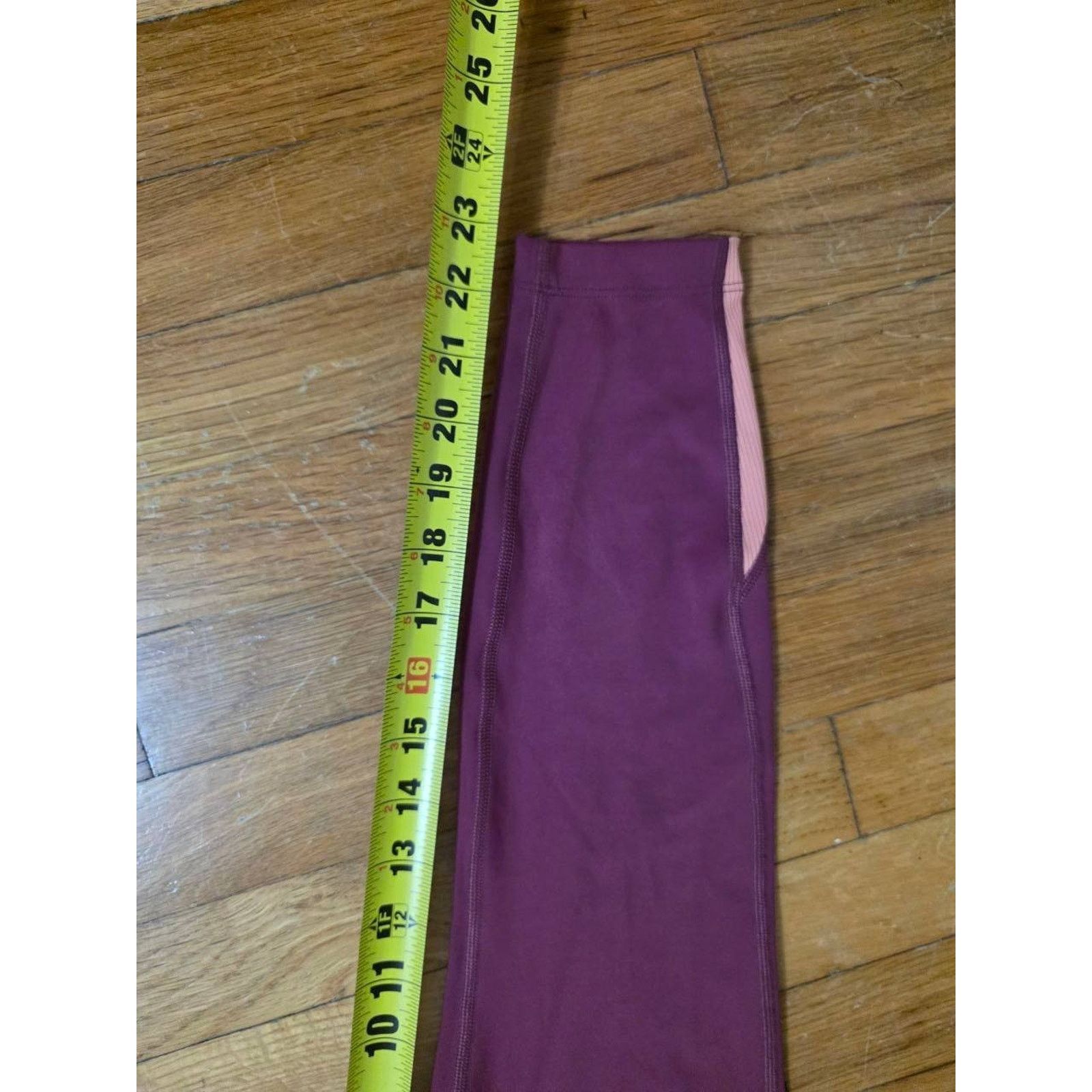 Peloton Peloton Move Mission Rib Insert Crop Leggings Purp M A001159 Size 22" - 9 Thumbnail