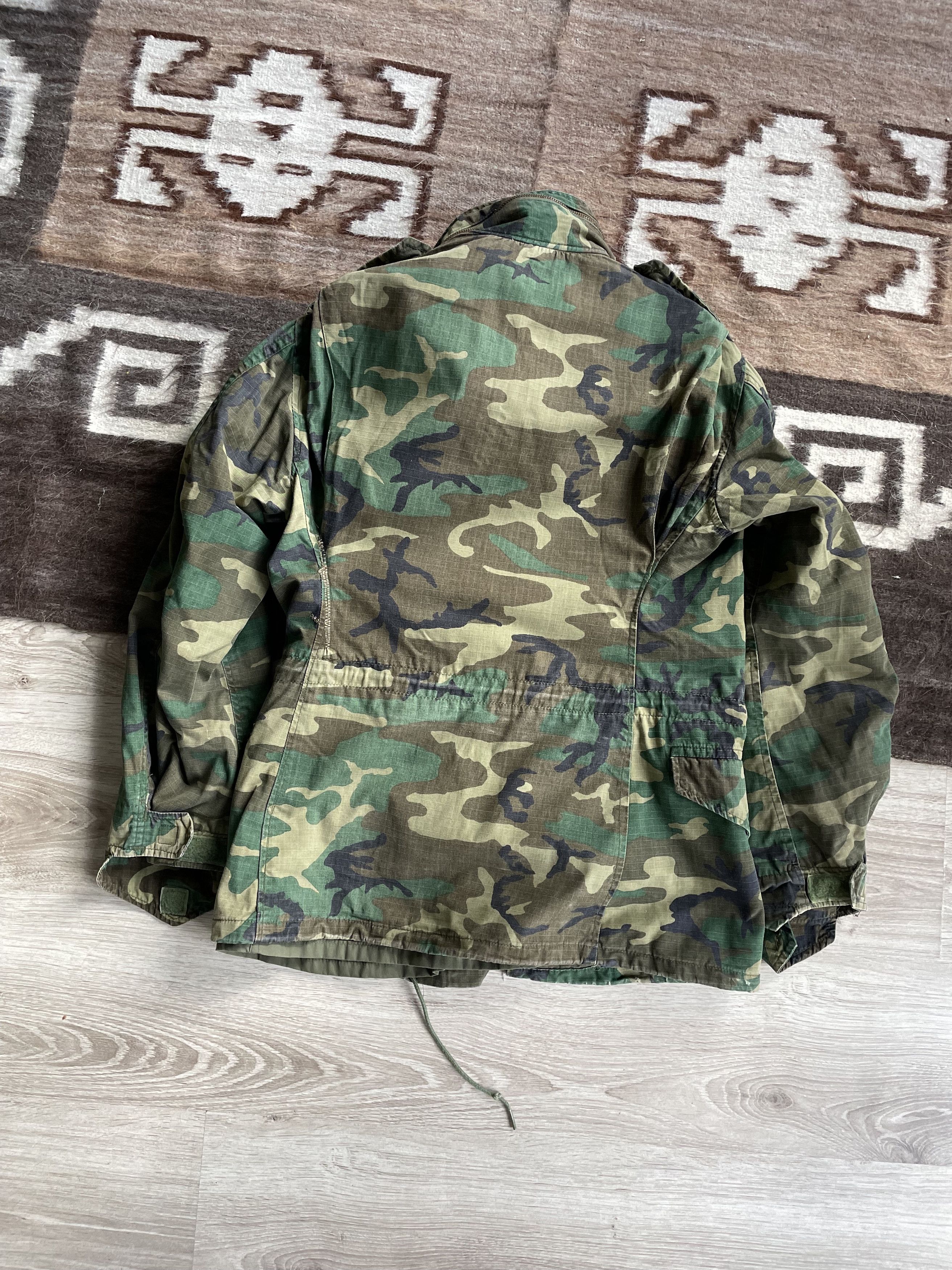 Alpha Industries Alpha Industries M65 USA Made Vintage 70s Camo Jacket 7364AC Size US S / EU 44-46 / 1 - 9 Thumbnail