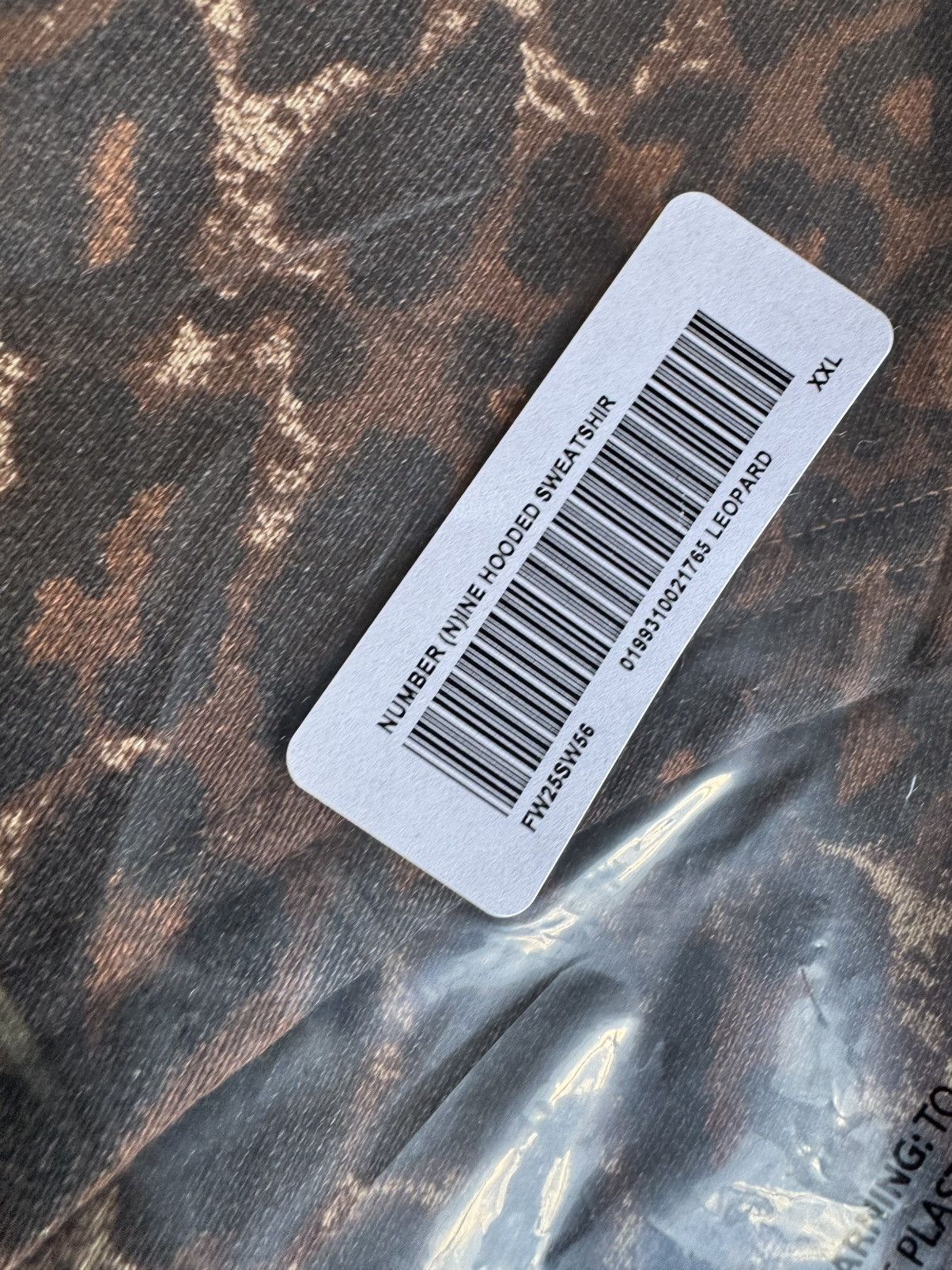 Number (N)ine × Supreme Supreme Number (N)ine Hoodie Leopard Size US XXL / EU 58 / 5 - 12 Thumbnail