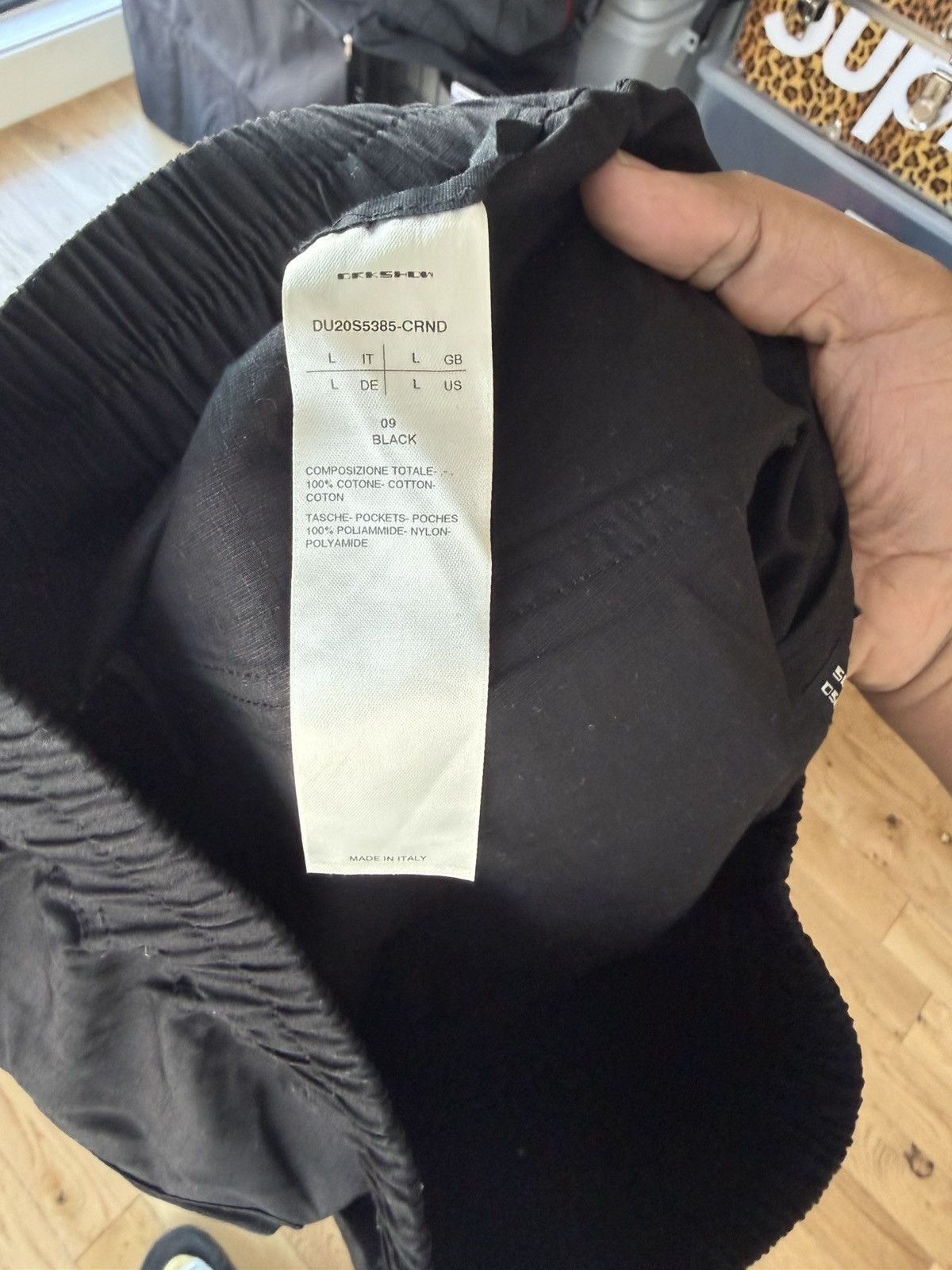 Rick Owens Drkshdw Rick Owens DRKSHDW Drawstring Long Cargo Pant Size US 34 / EU 50 - 5 Thumbnail