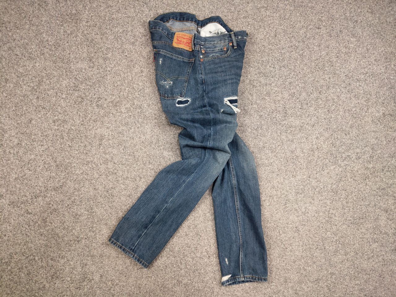 Levi's Levis 510 Distressed Denim Jeans Vintage USA Style Size US 36 / EU 52 - 10 Thumbnail