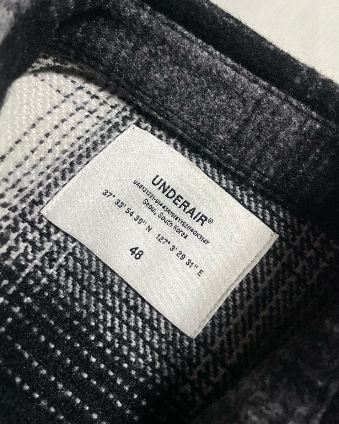 Japanese Brand OUTER FLANNEL SHIRT WOOL UNDERAIR SIZE 48 Oversized Size US XXL / EU 58 / 5 - 6 Thumbnail