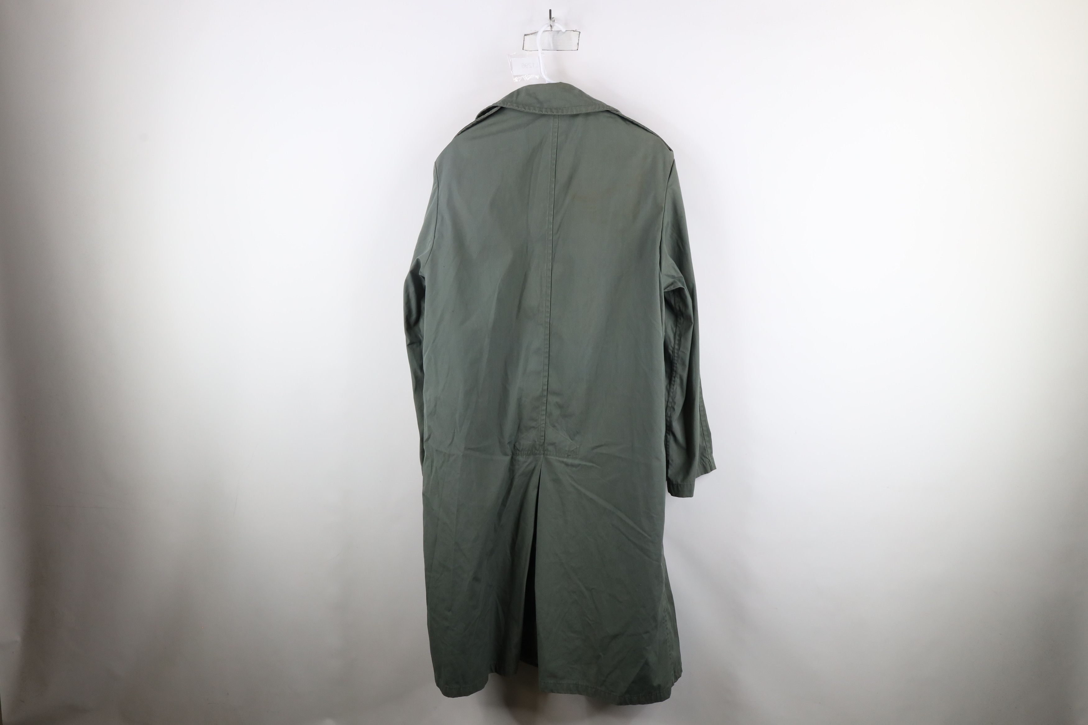 Vintage Vintage 70s Vietnam War 274 Green Raincoat Trench Coat USA Size US L / EU 52-54 / 3 - 14 Thumbnail