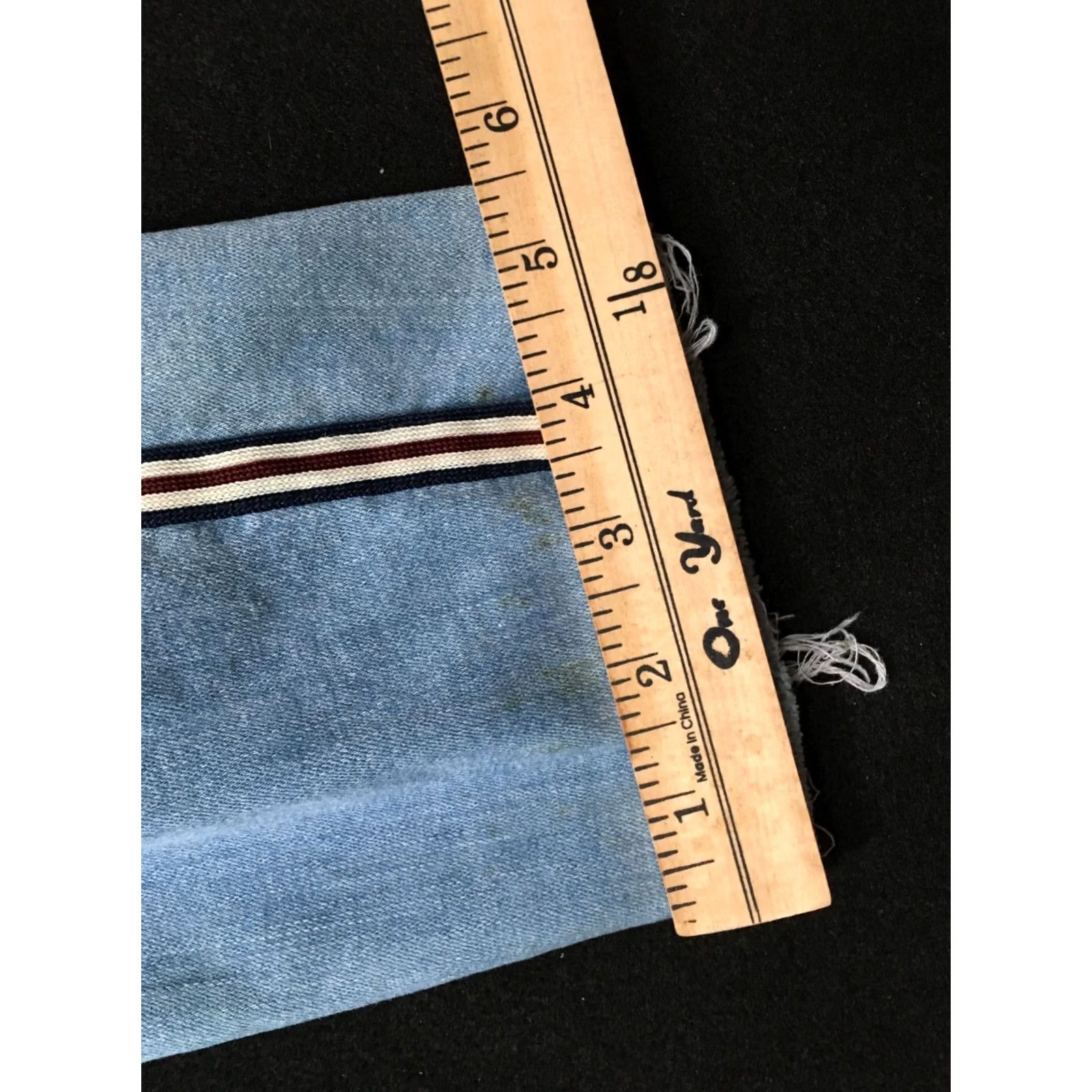 Vintage Jeans Womens Blue Distressed Zip Size 17 Side Piping Iris Jeans Denim Regular Mid Rise Distressed Pockets Cotton Blend Button Vintage: No Size 38" / US 16 / IT 52 - 7 Thumbnail