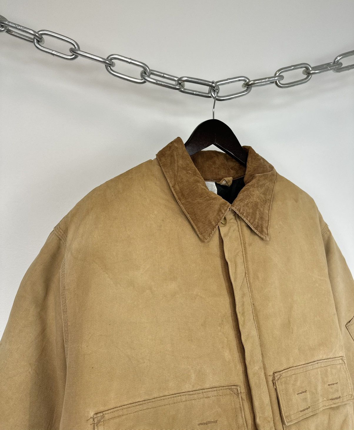 Carhartt Vintage 80s Carhartt USA Cropped Distressed Detroit Jacket Size US L / EU 52-54 / 3 - 7 Thumbnail