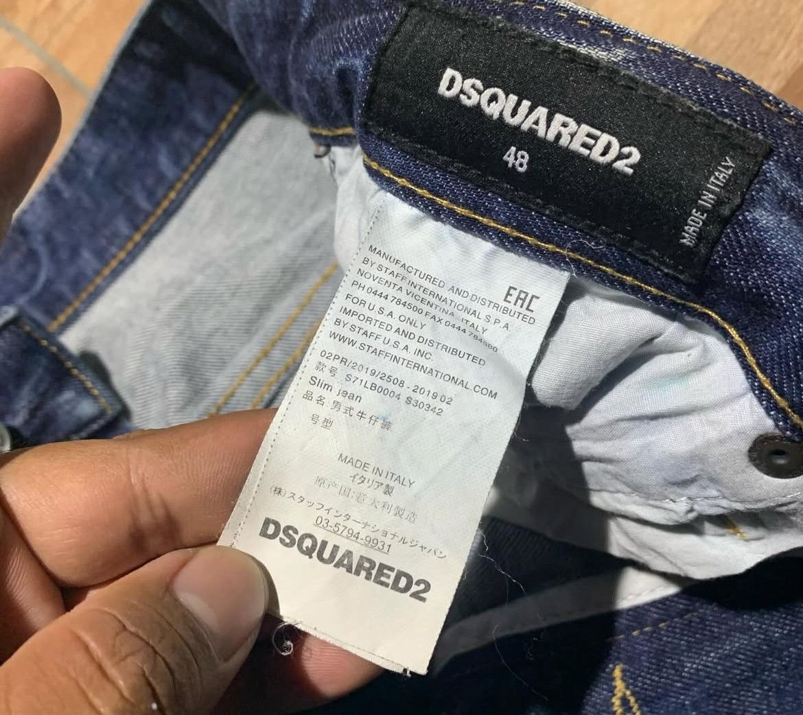 Dsquared2 2000s Dsquared Button Fly Biker Wash Jeans Pants Size US 34 / EU 50 - 9 Thumbnail