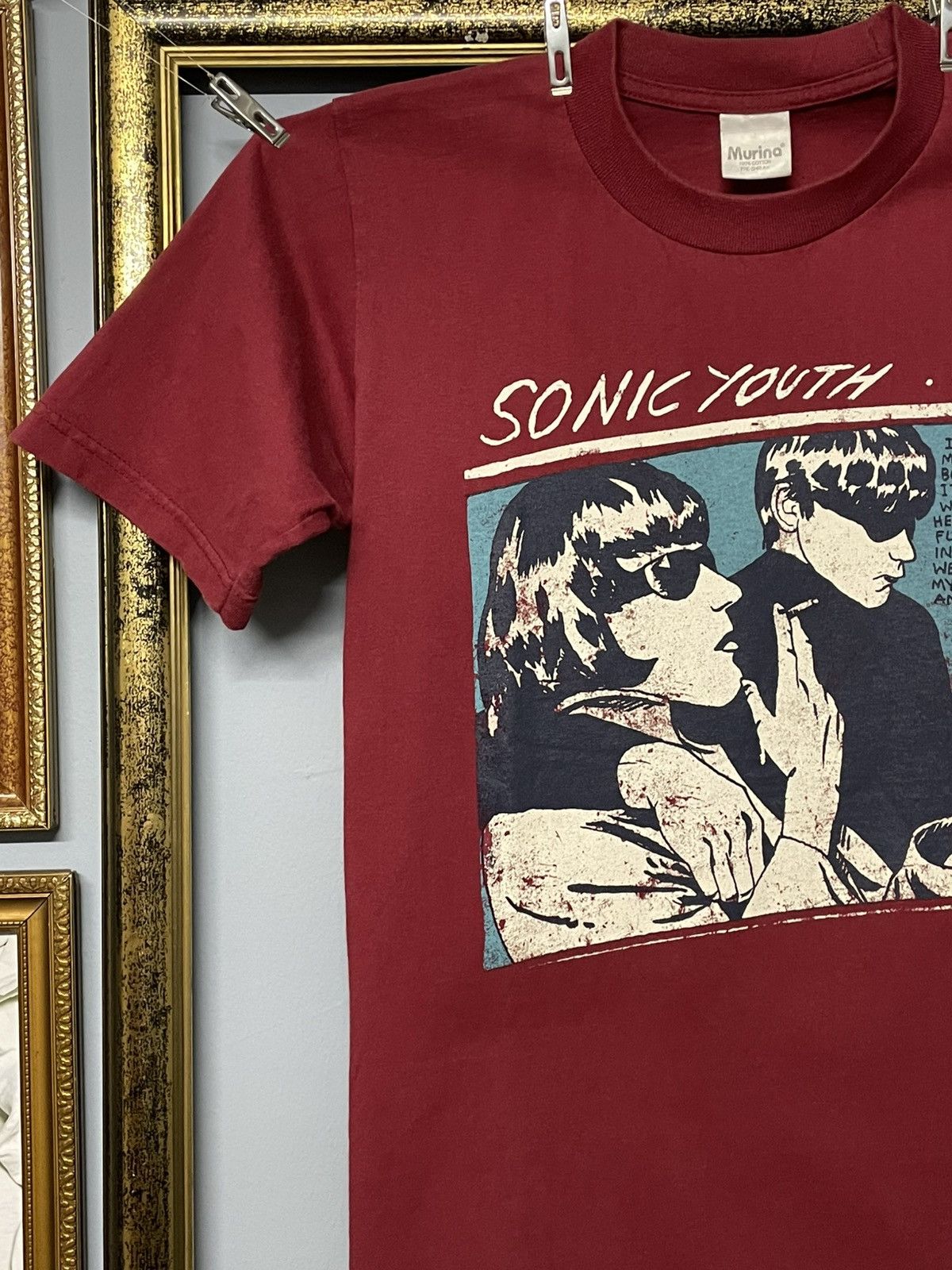 Band Tees Vintage Late 90s Sonic Youth Goo Noise Rock Distressed Tee Size US M / EU 48-50 / 2 - 4 Thumbnail